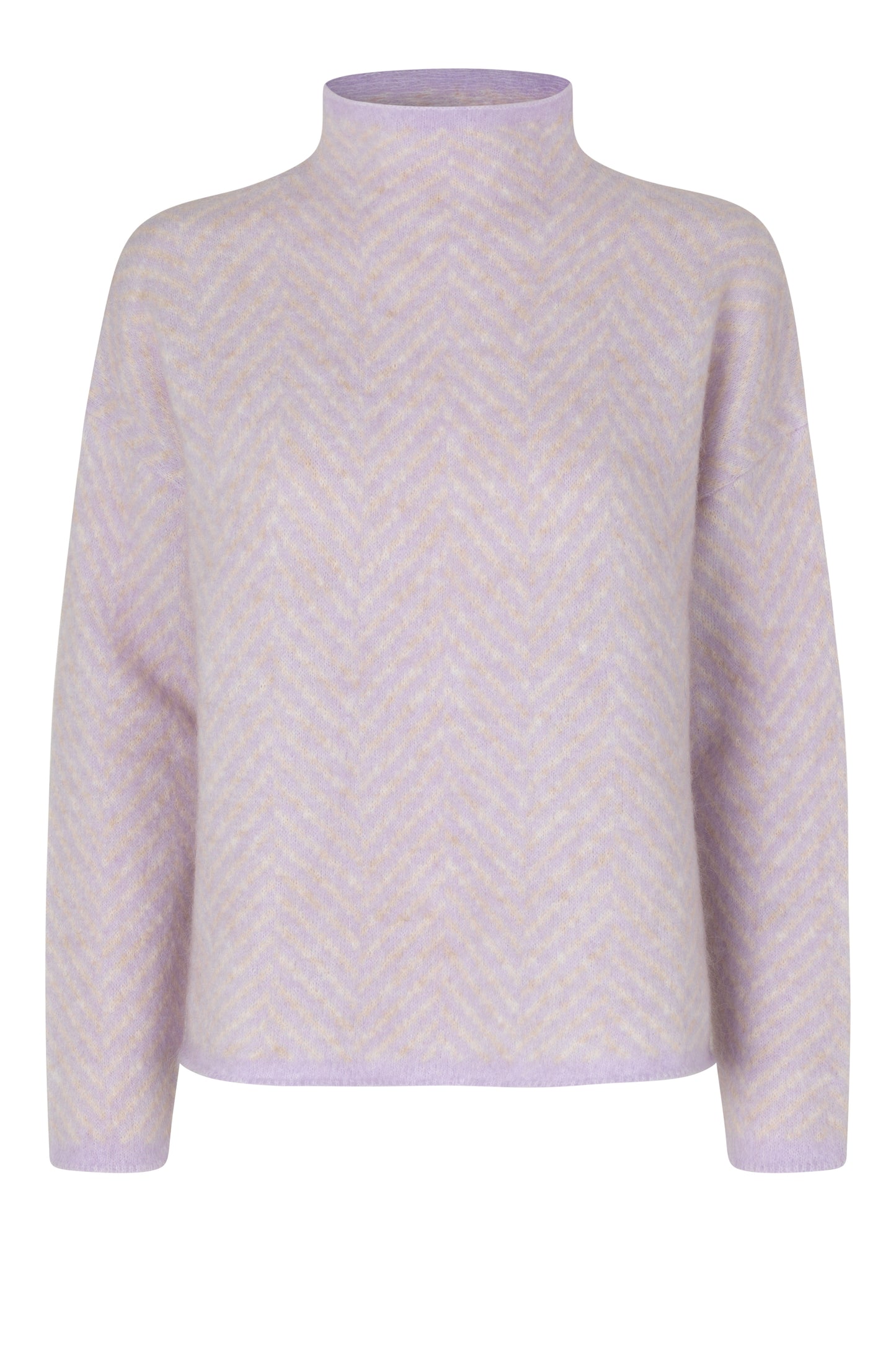 Second Female Herrin Knit New T-Neck - Pastel Lilac