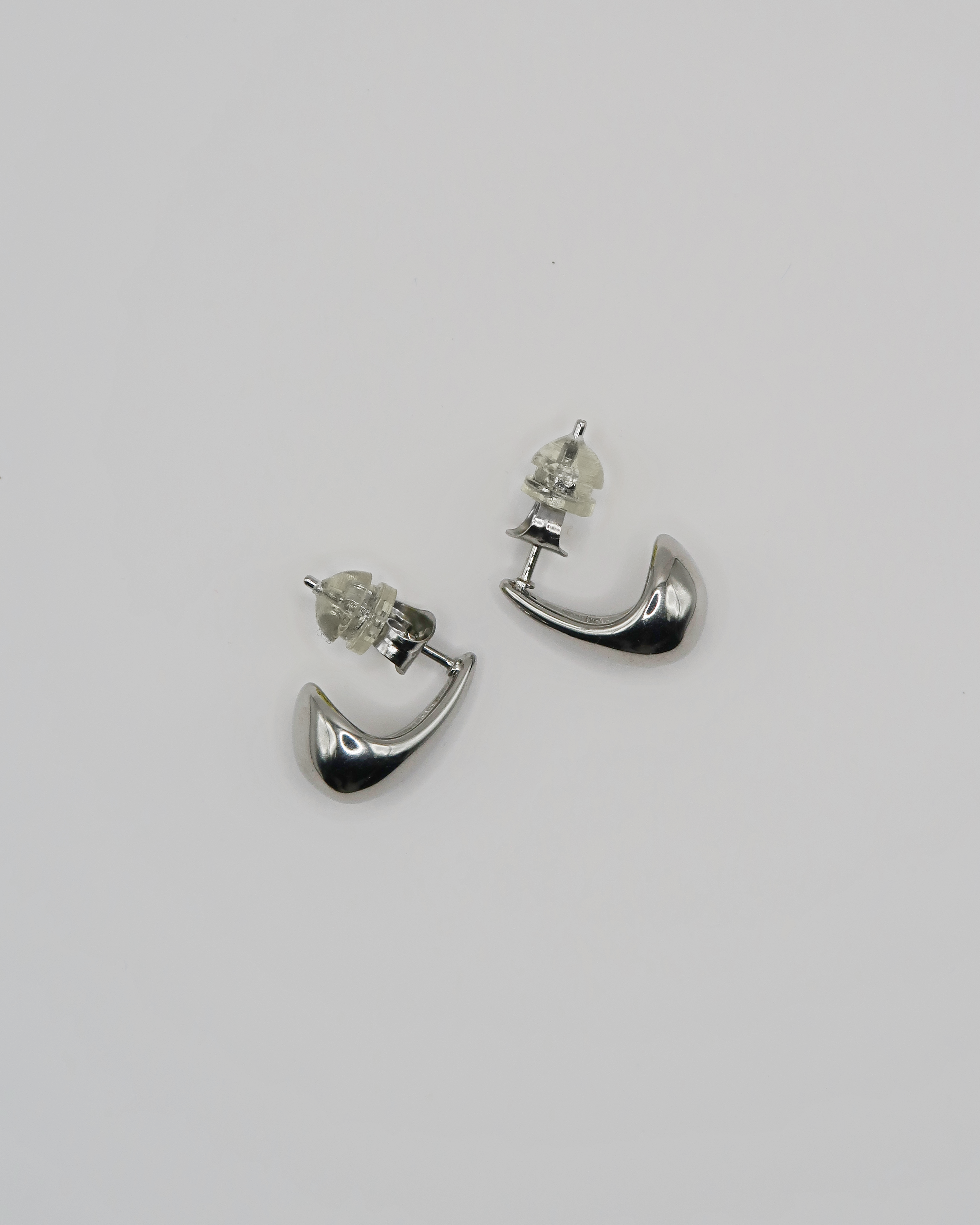 Humbleworks Bacall Medium Tear Drop Earrings - Silver