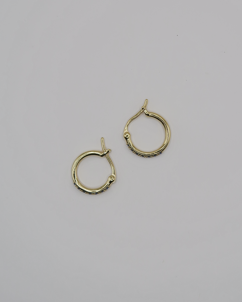 Humbleworks Berry Blue Zircon Earrings - Gold