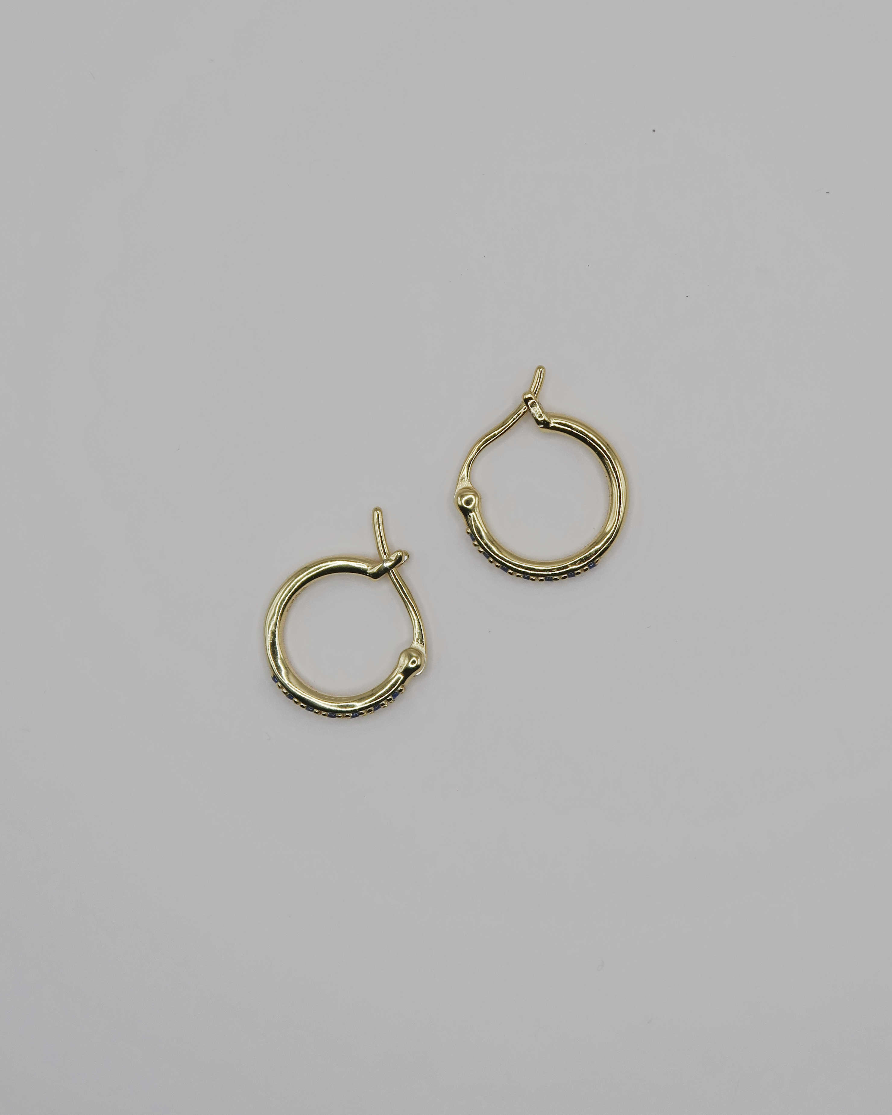 Humbleworks Berry Blue Zircon Earrings - Gold