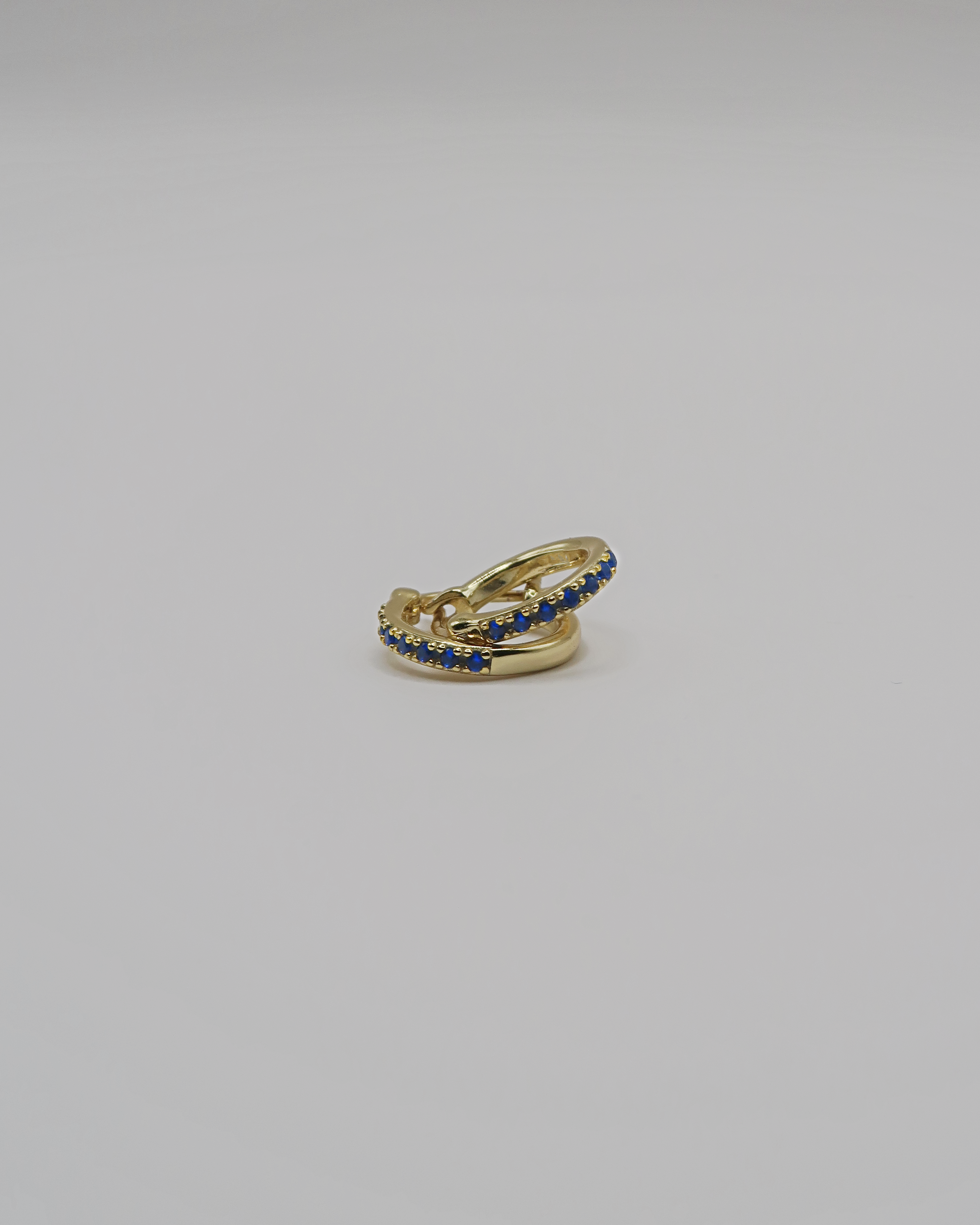 Humbleworks Berry Blue Zircon Earrings - Gold
