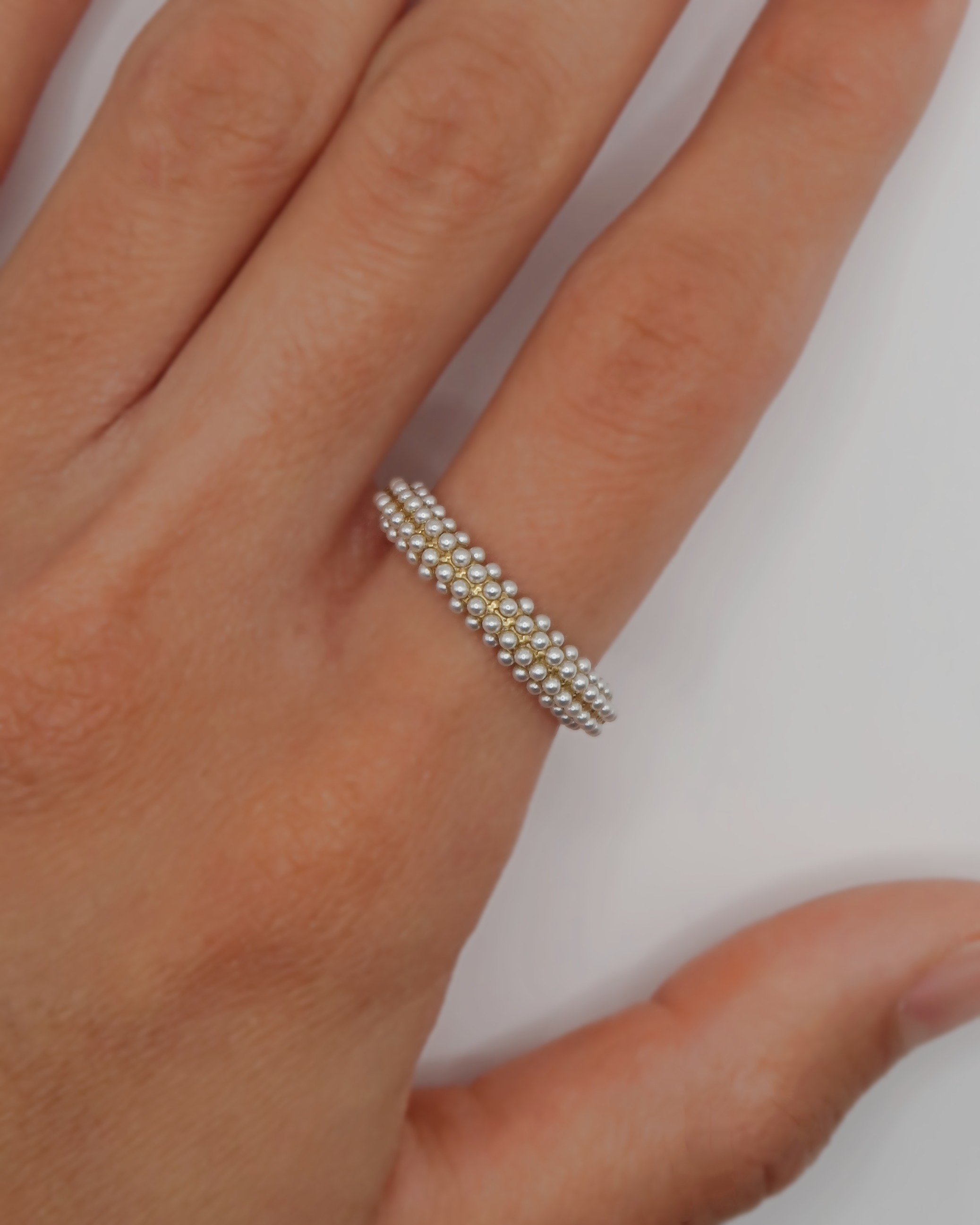 Humbleworks Berlucci Pearls Ring - Gold
