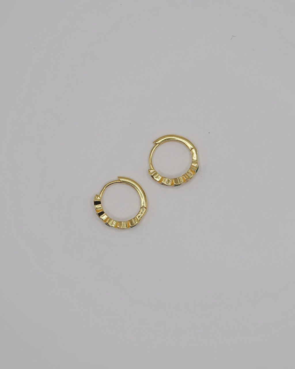 Humbleworks Binoche Colour Star Zircon Hoops Earrings - Gold