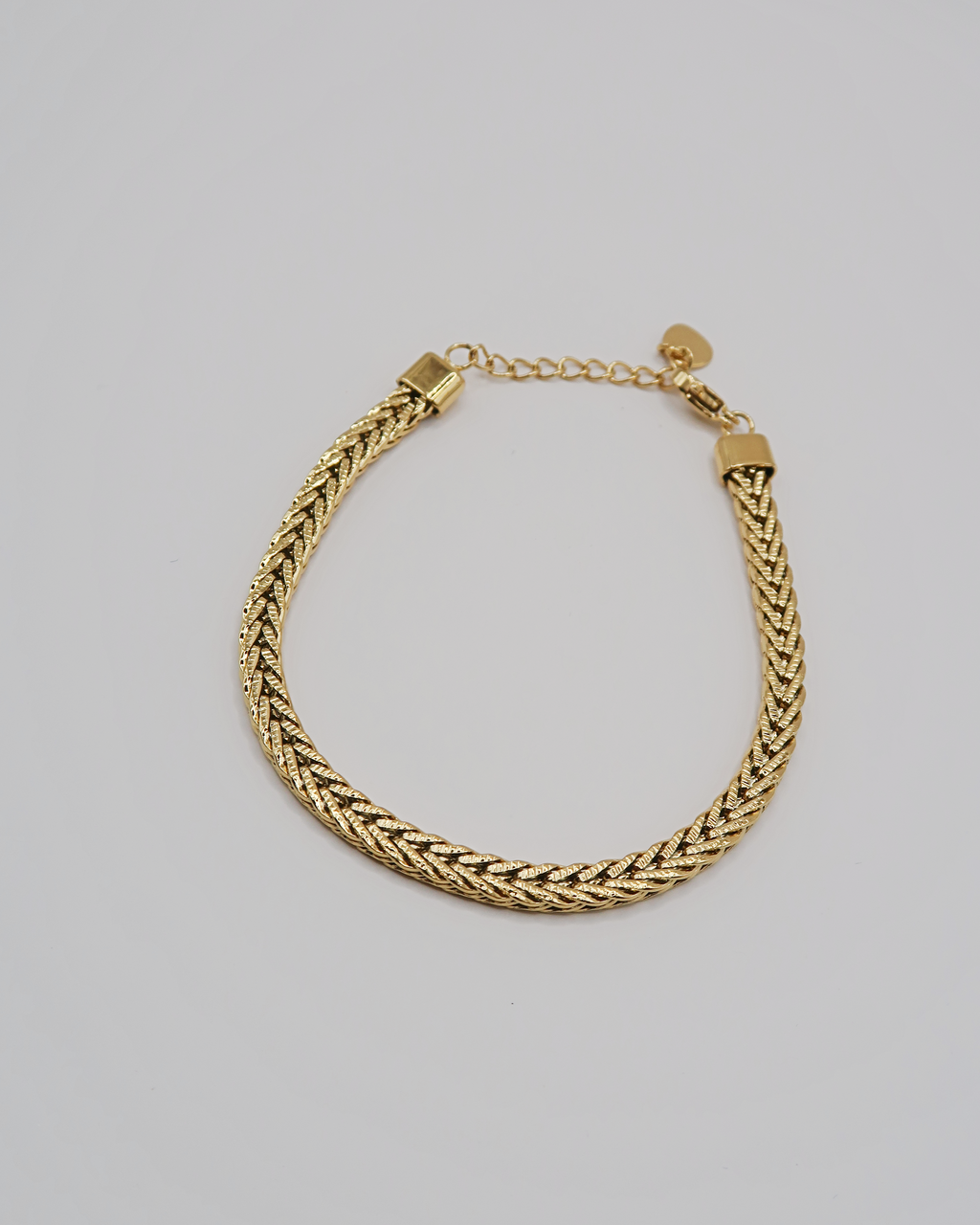 Humbleworks Boyd Herringbone Chain Bracelet - Gold