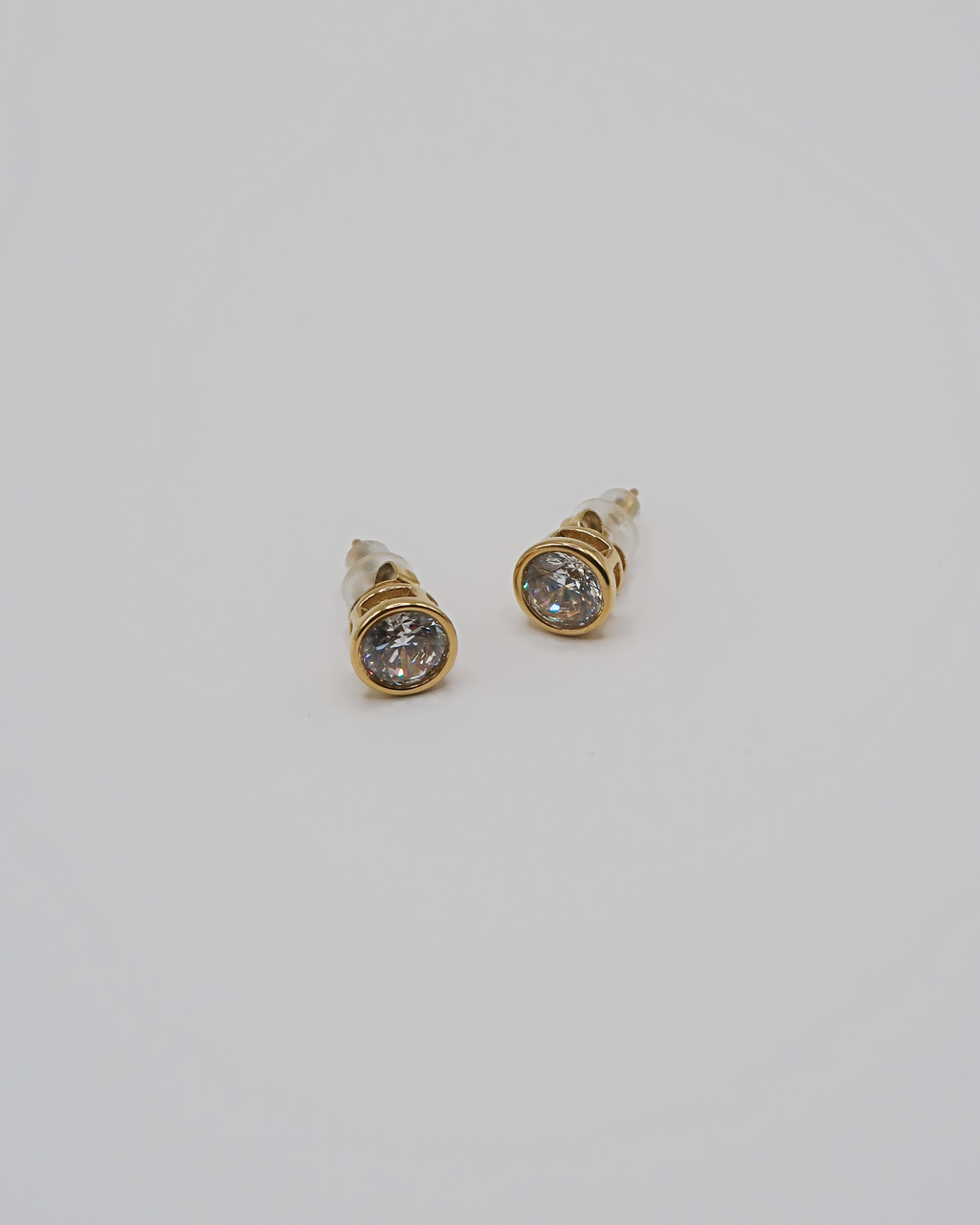 Humbleworks Connor Large Zircon Earrings - Gold