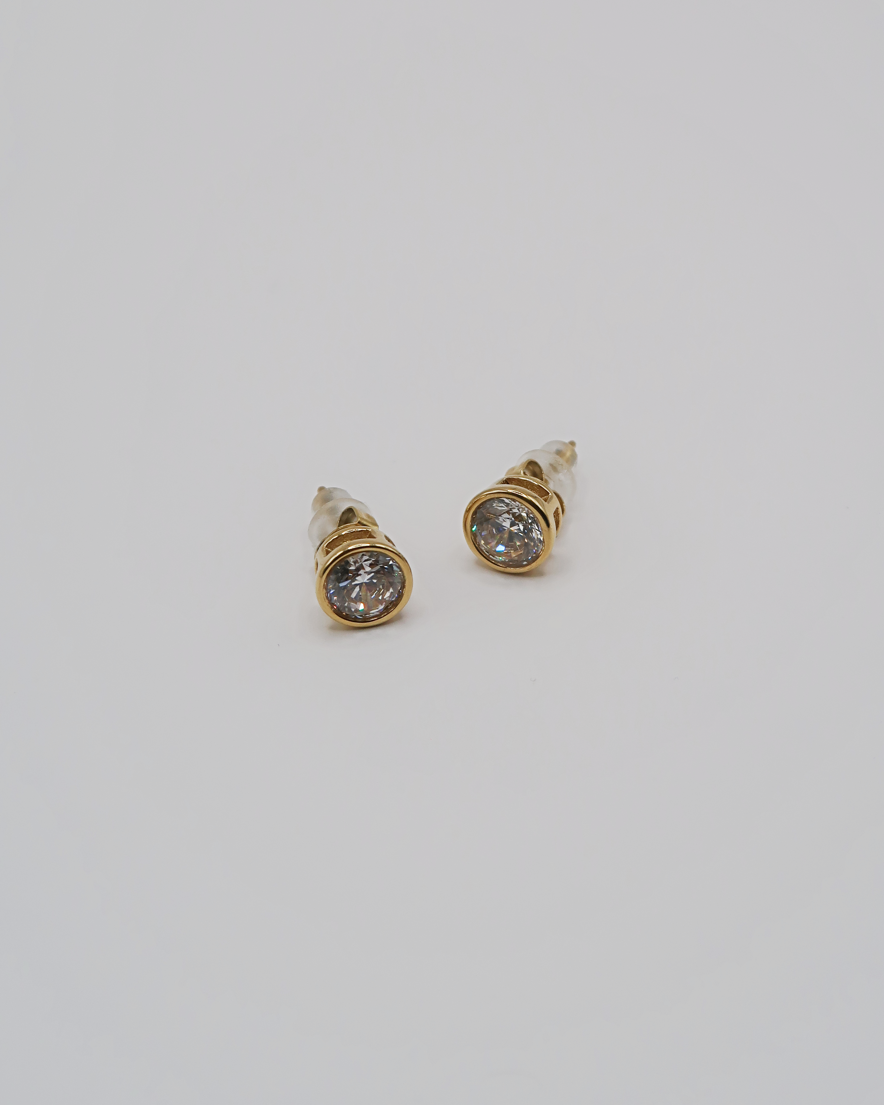 Humbleworks Connor Large Zircon Earrings - Gold