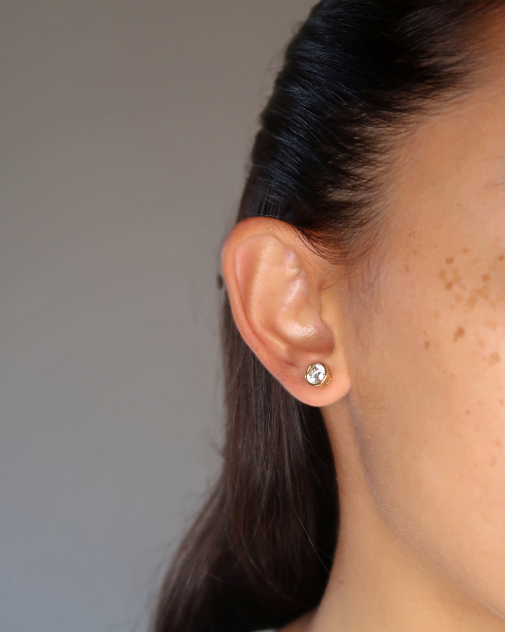 Humbleworks Connor Large Zircon Earrings - Gold