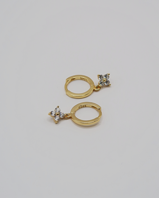 Humbleworks Curtis Zircon Star Earrings - Gold