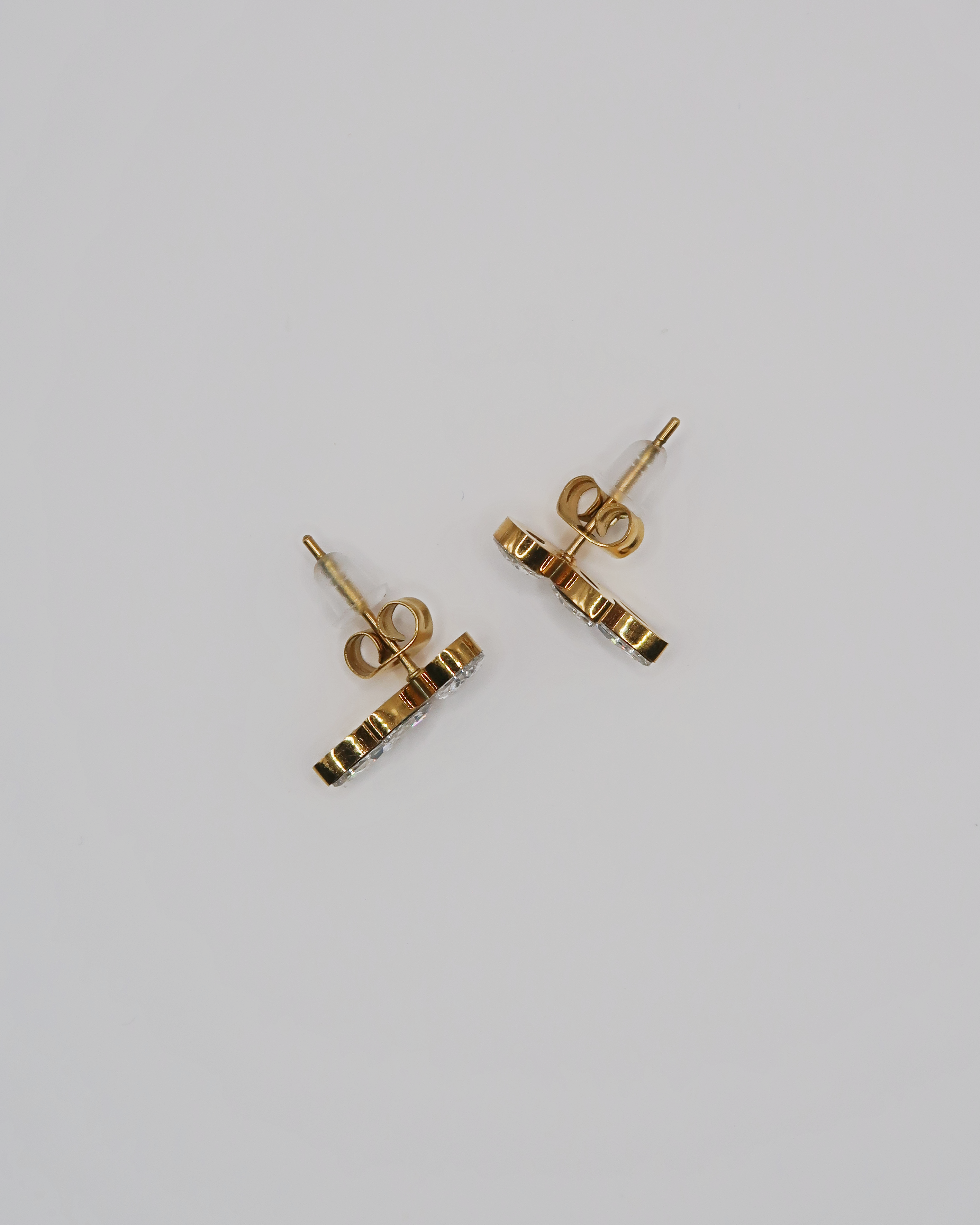 Humbleworks Etta Stud Zirconia Earrings - Gold