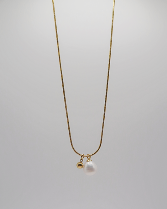 Humbleworks Fitzgerald Pearl Necklace - Gold
