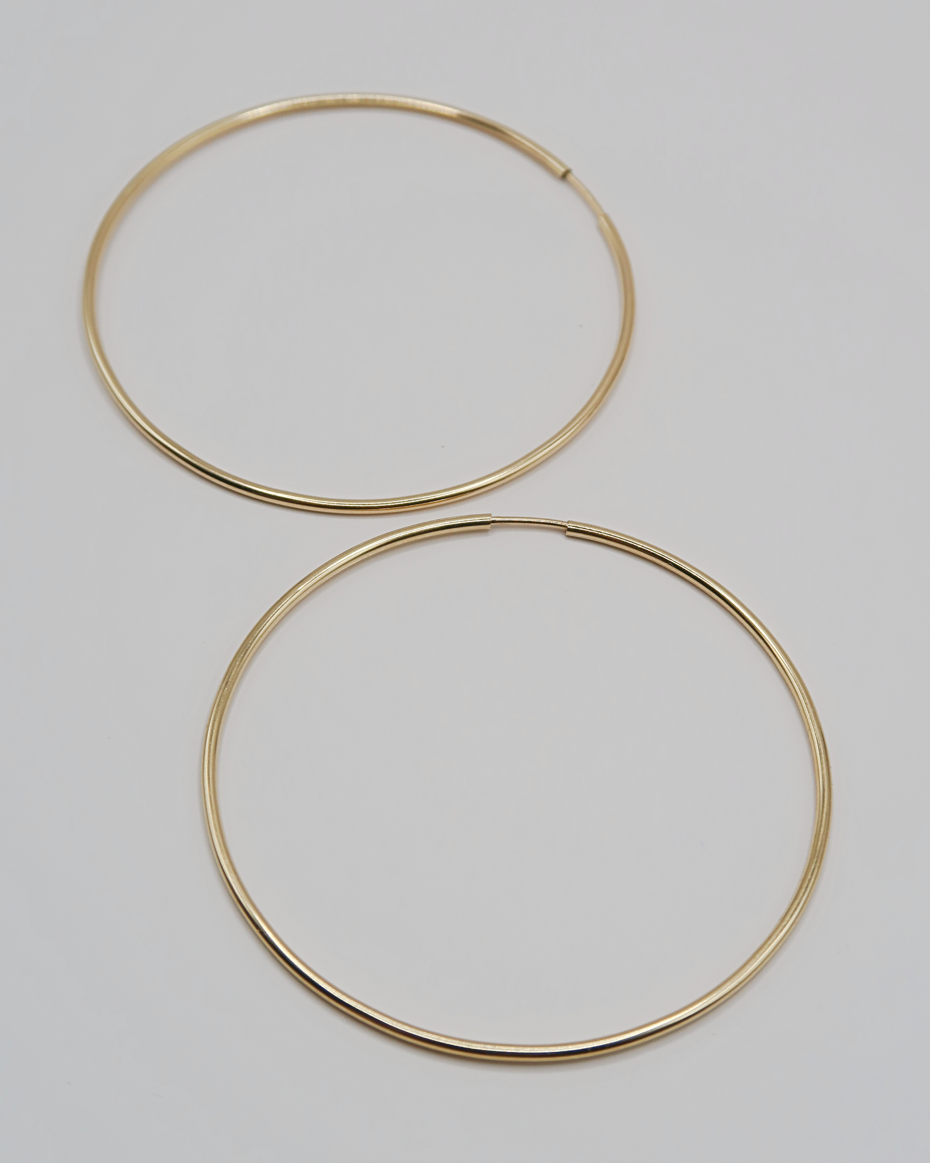 Humbleworks Fonda Fine Hoop 50mm Earrings - Gold