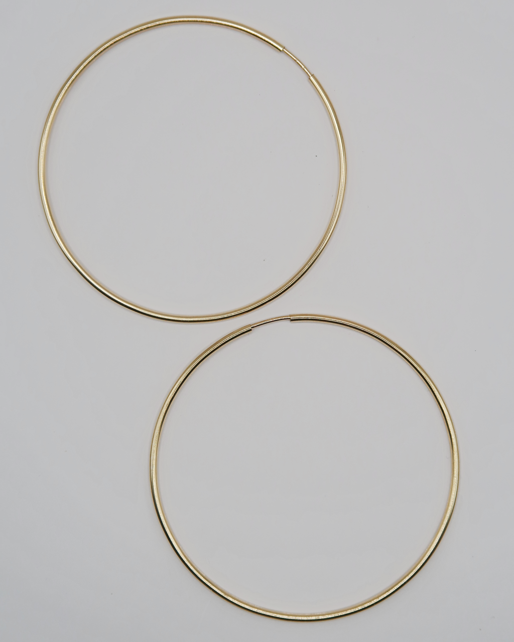 Humbleworks Fonda Fine Hoop 50mm Earrings - Gold
