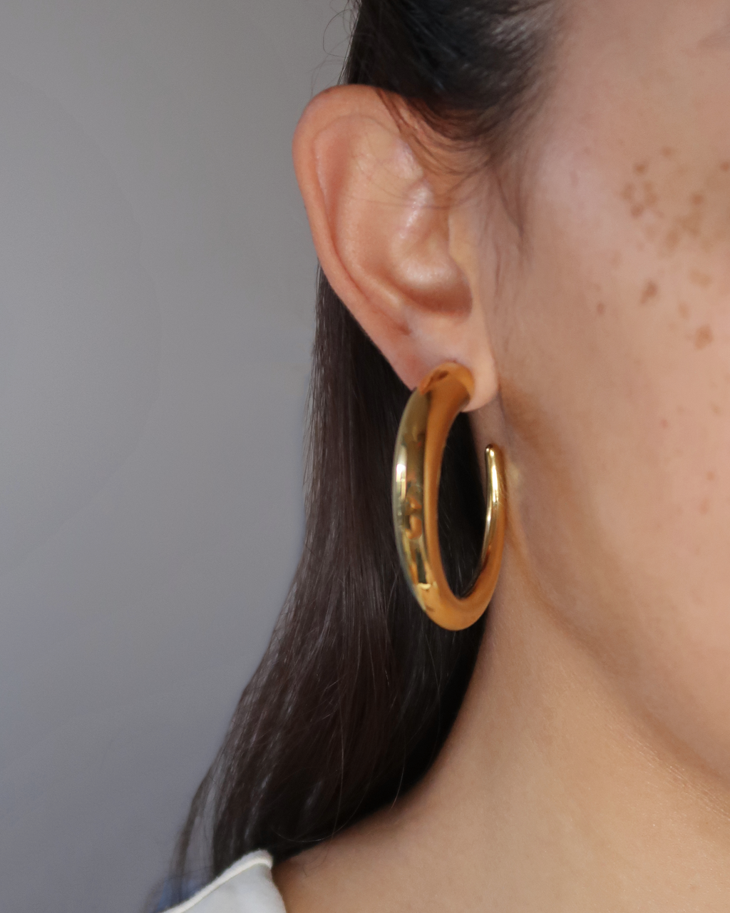 Humbleworks Gardner Statement Hoop Earrings - Gold