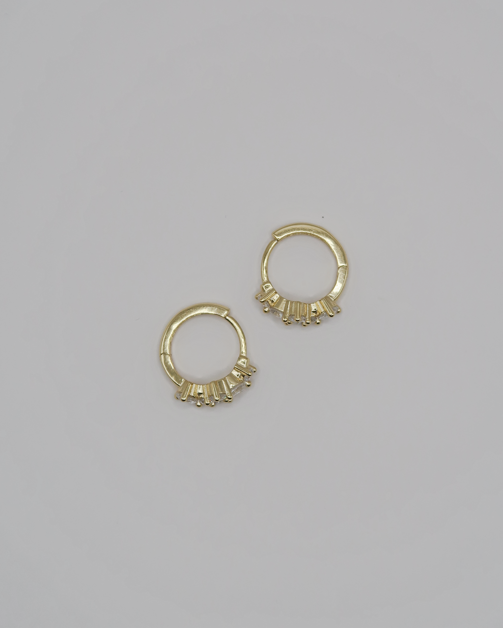 Humbleworks Gina Large Square Zircon Earrings - Gold
