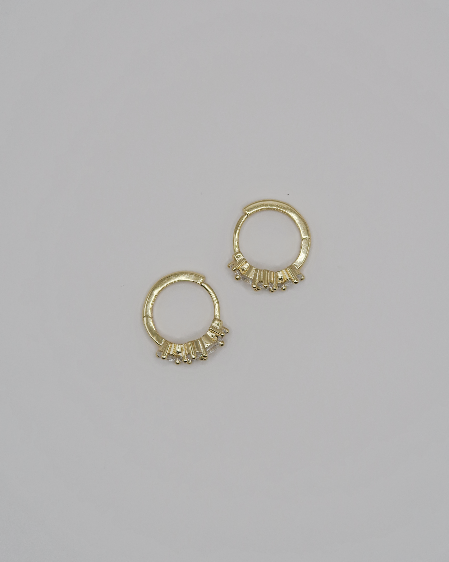 Humbleworks Gina Large Square Zircon Earrings - Gold
