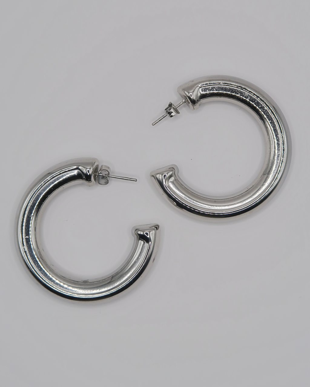 Humbleworks Harlow Round Circle Earrings - Silver