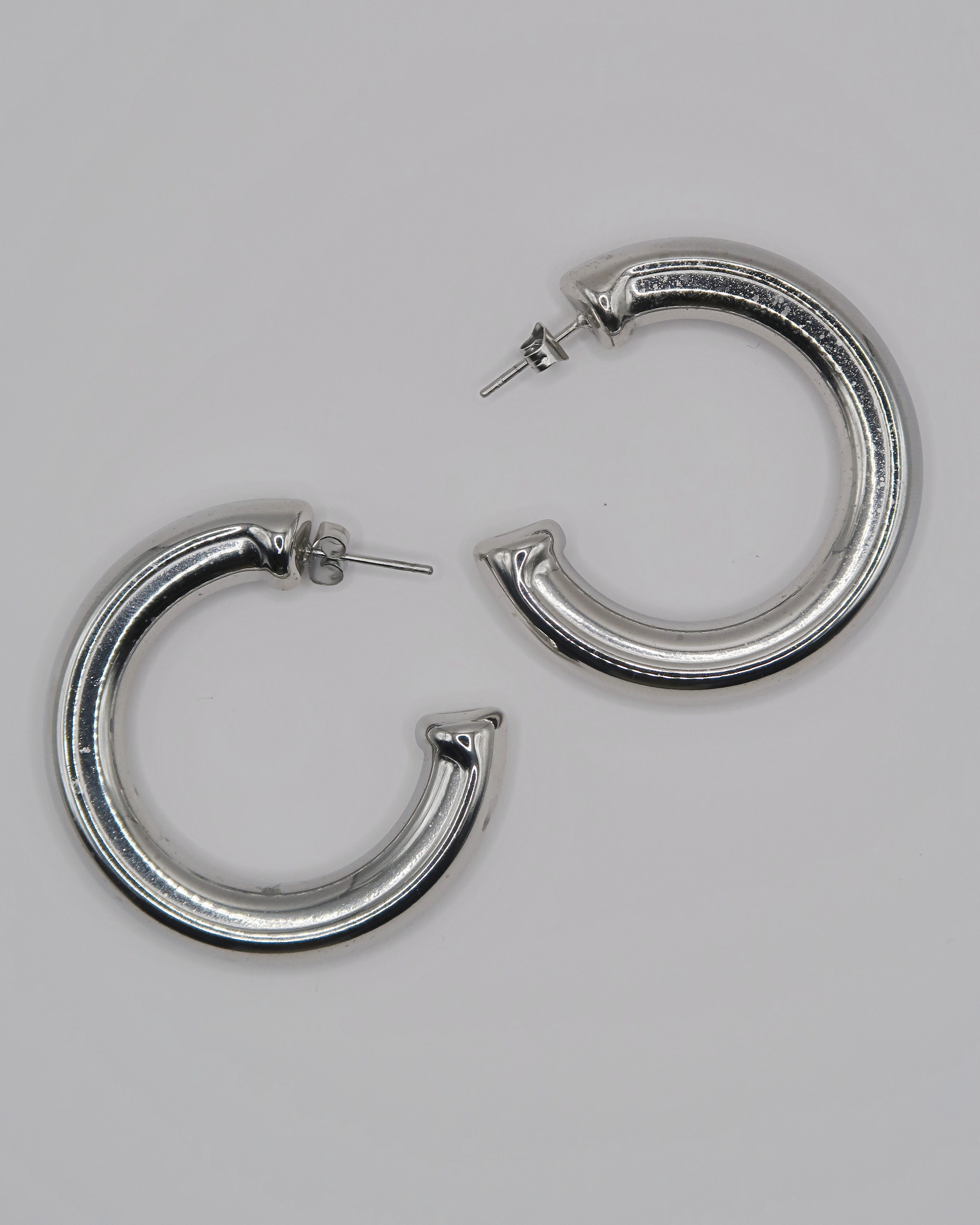 Humbleworks Harlow Round Circle Earrings - Silver
