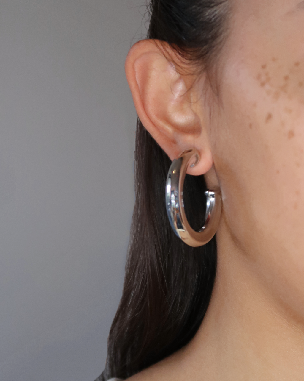 Humbleworks Harlow Round Circle Earrings - Silver