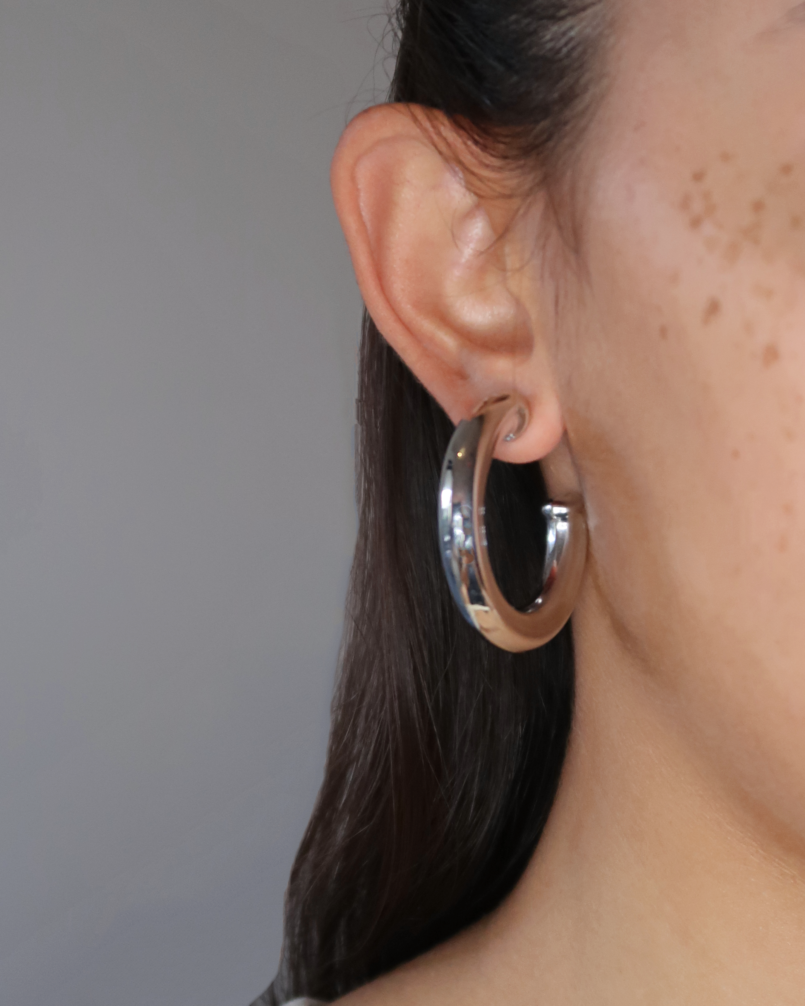 Humbleworks Harlow Round Circle Earrings - Silver