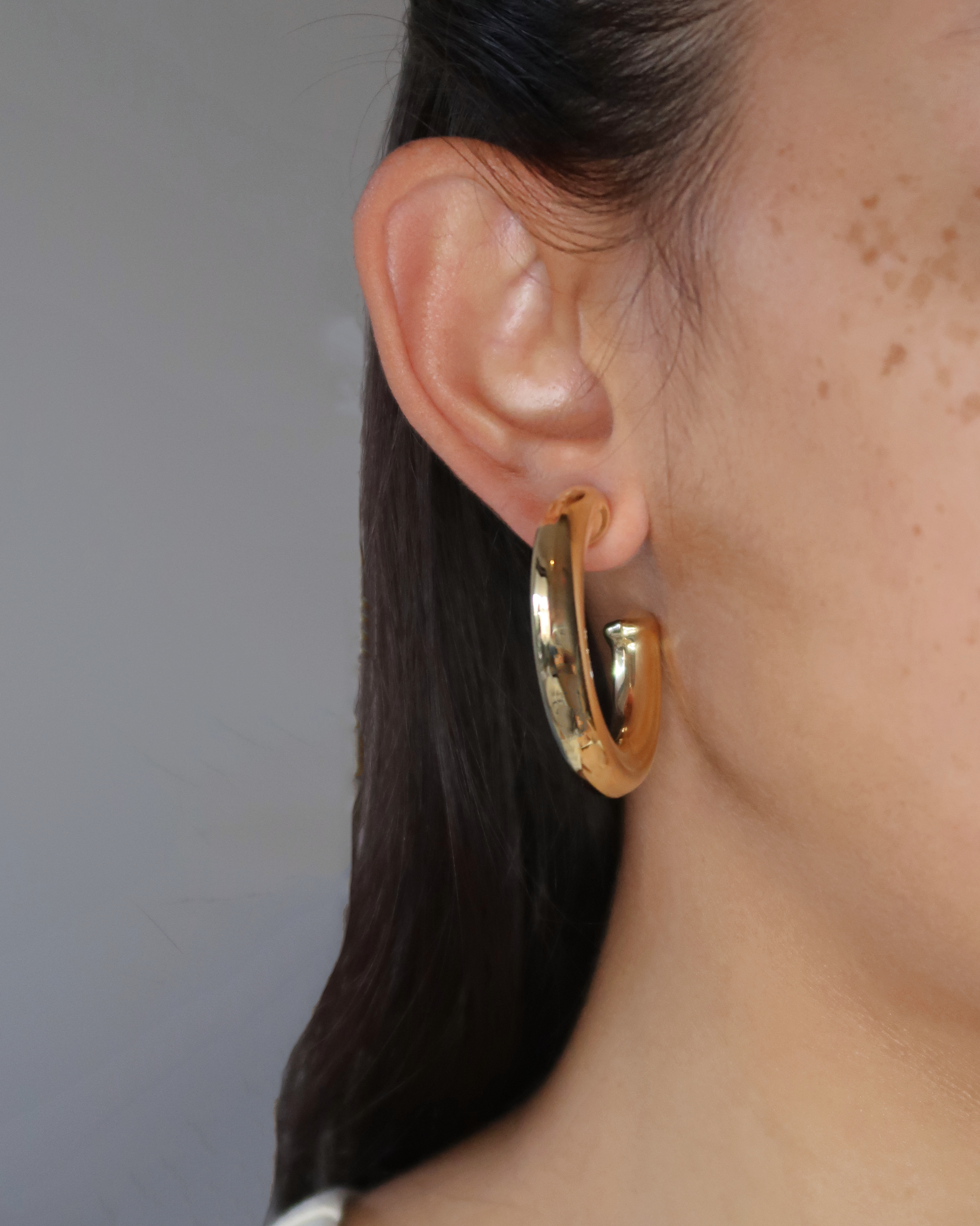 Humbleworks Harlow Round Circle Earrings - Gold