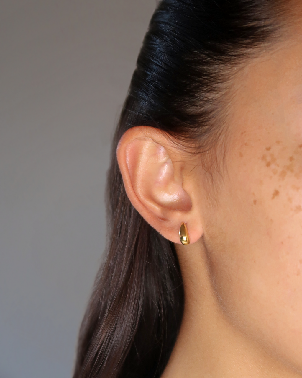 Humbleworks Hayworth Small Tear Drop Earrings - Gold
