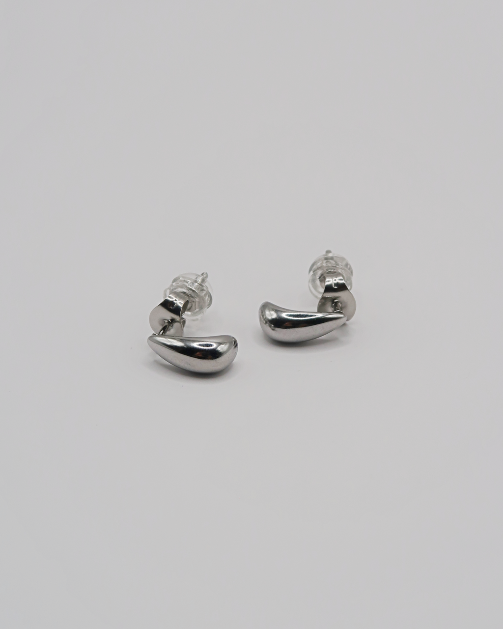 Humbleworks Hayworth Small Tear Drop Earrings - Silver