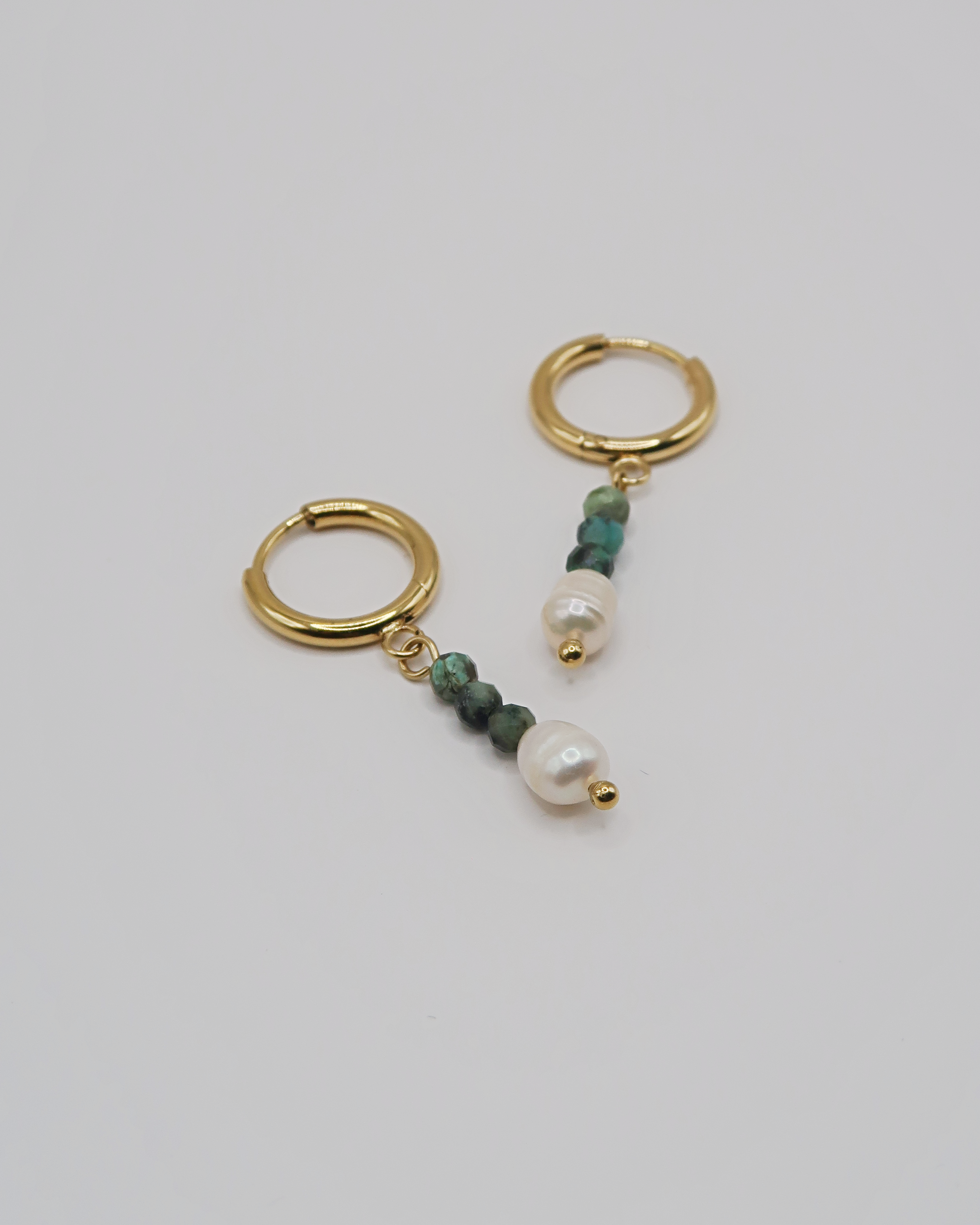 Humbleworks Holiday Pearl Drop Earrings - Gold