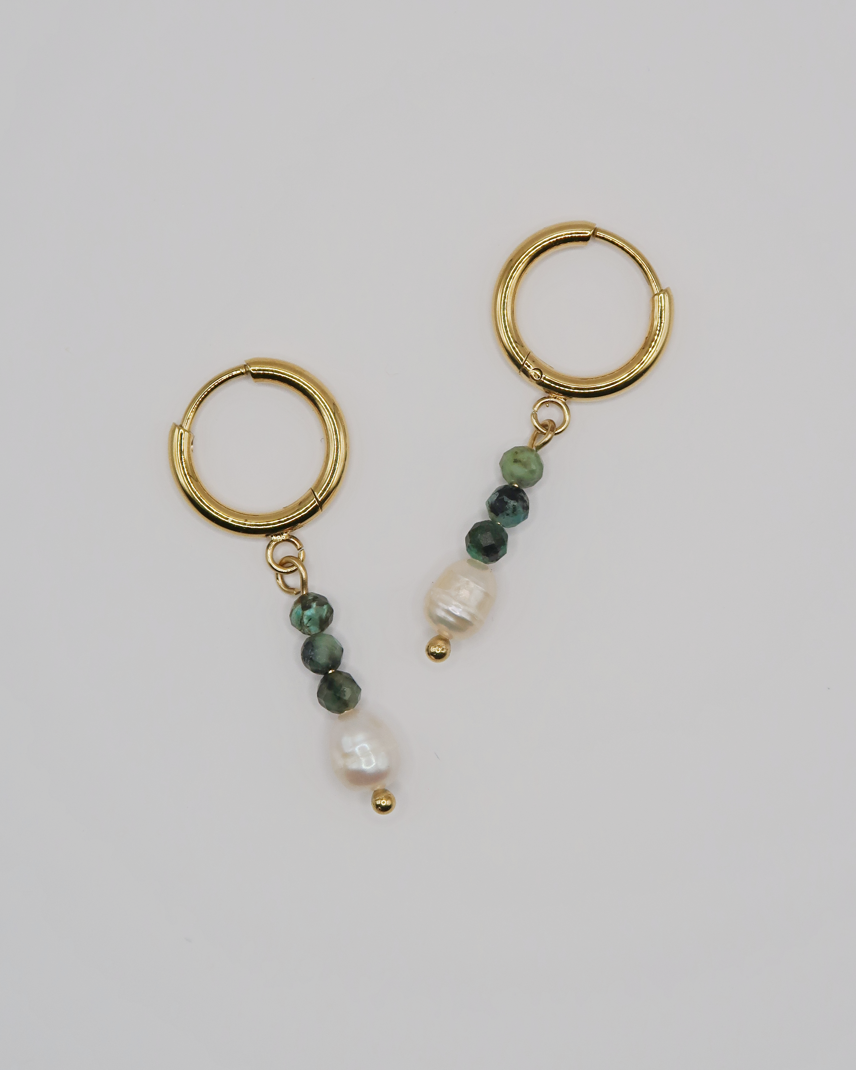 Humbleworks Holiday Pearl Drop Earrings - Gold