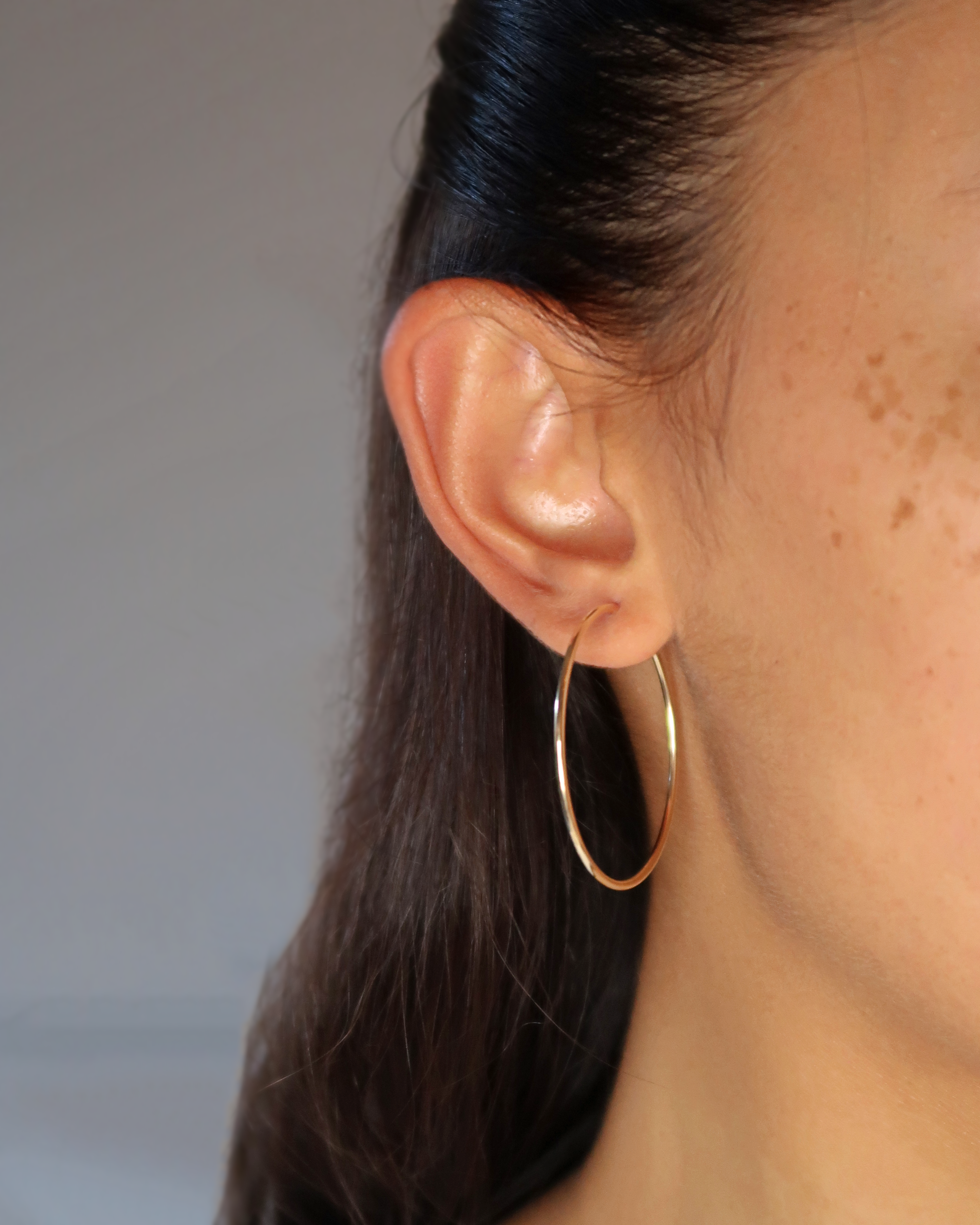Humbleworks Hunter Fine Hoop 38mm Earrings - Gold