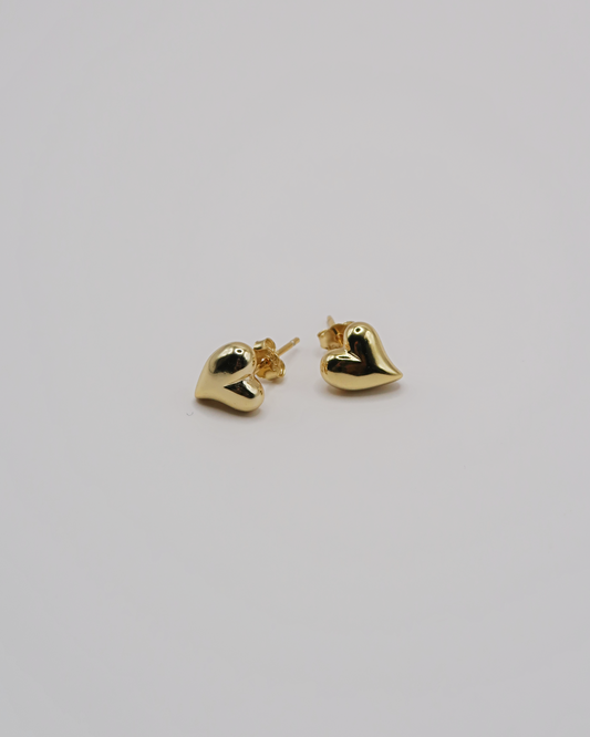 Humbleworks Johansson Heart Earrings - Gold