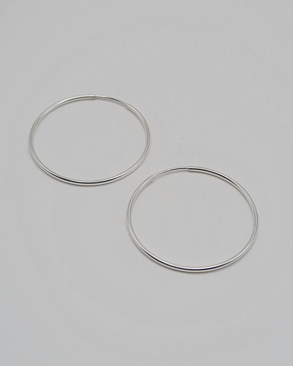 Humbleworks Jolie Fine Hoop 30mm Earrings - Silver