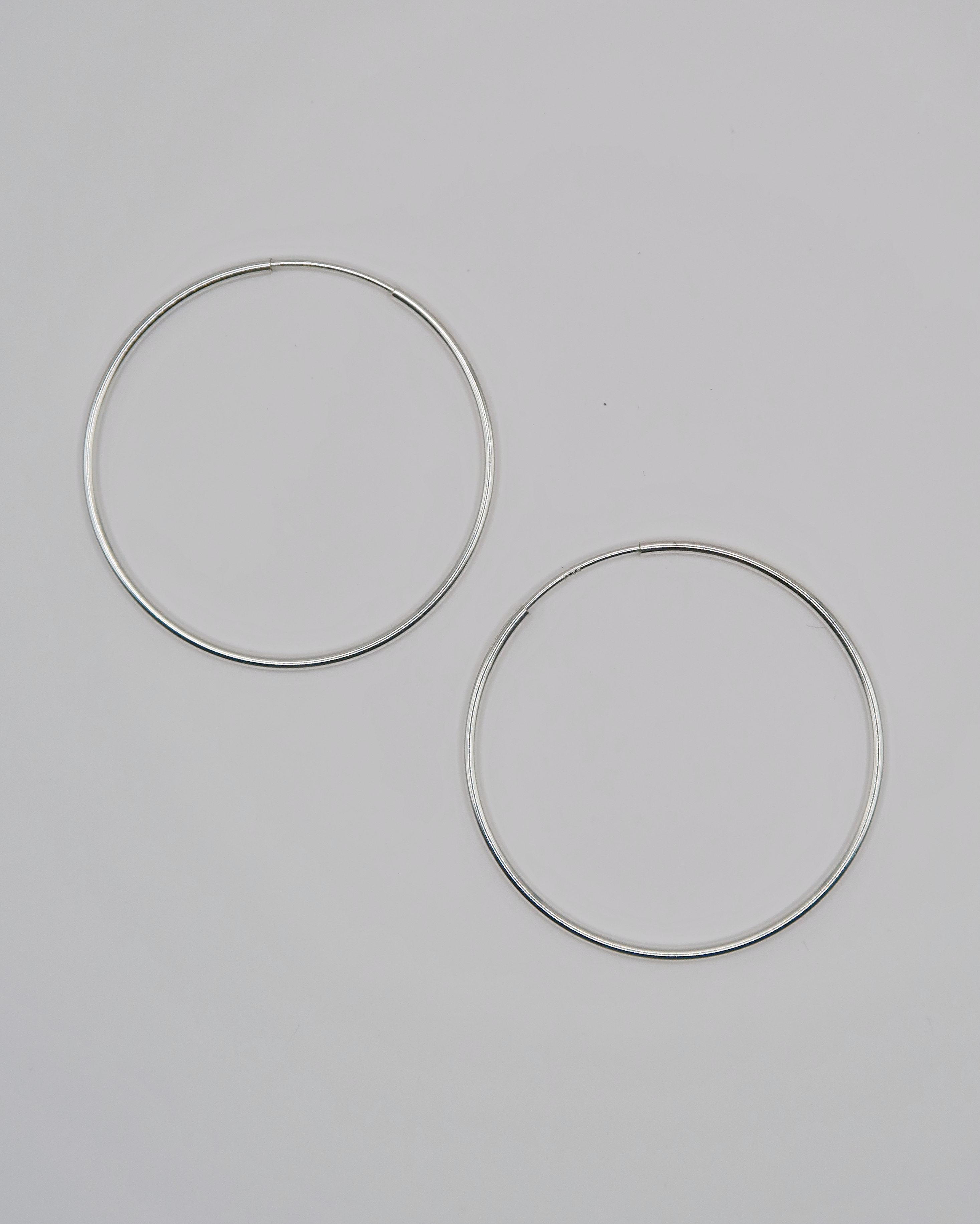 Humbleworks Jolie Fine Hoop 30mm Earrings - Silver