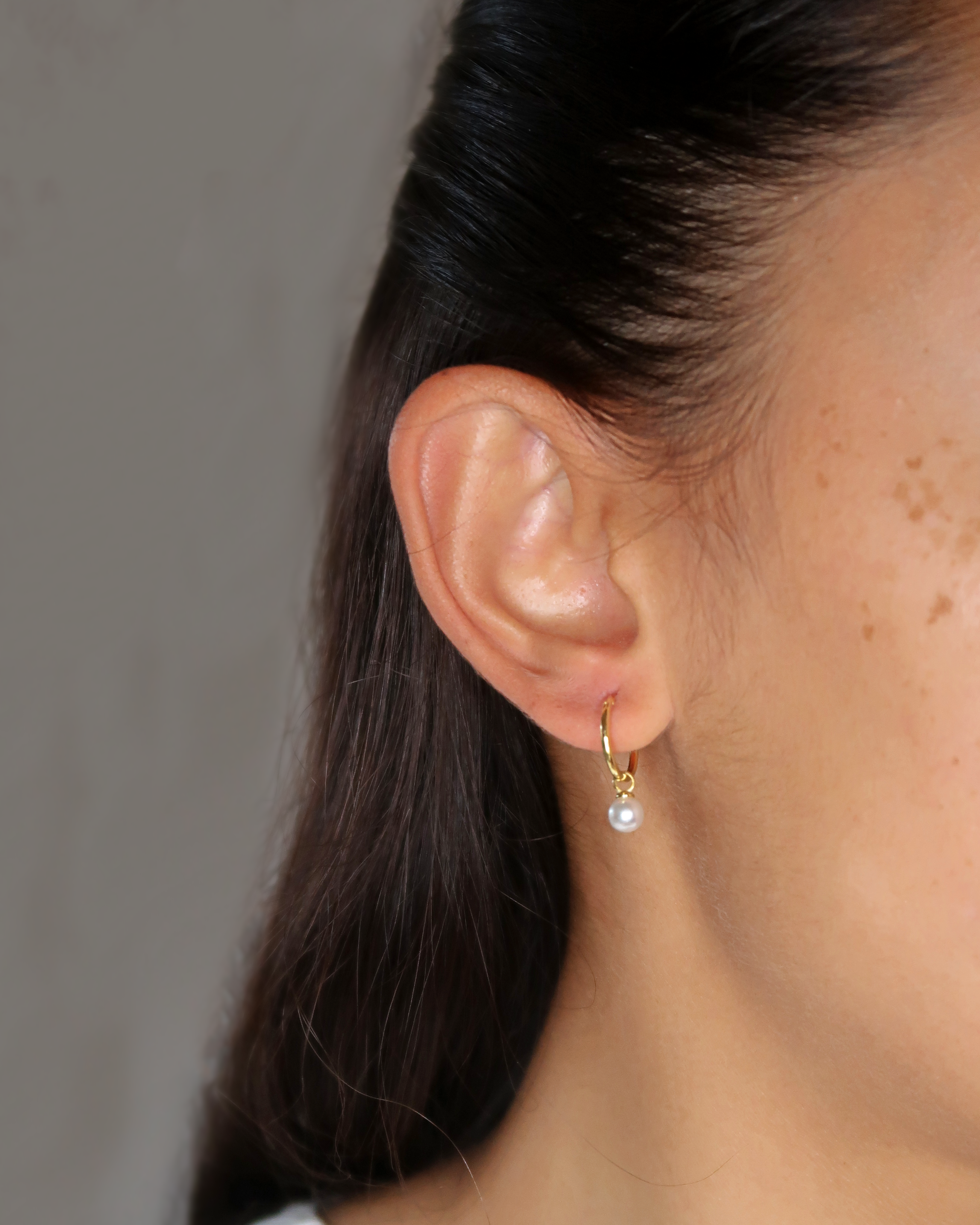 Humbleworks Keaton Pearl Pendant Earrings - Gold