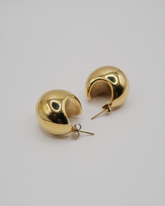 Humbleworks Kelly Half Moon Earrings - Gold
