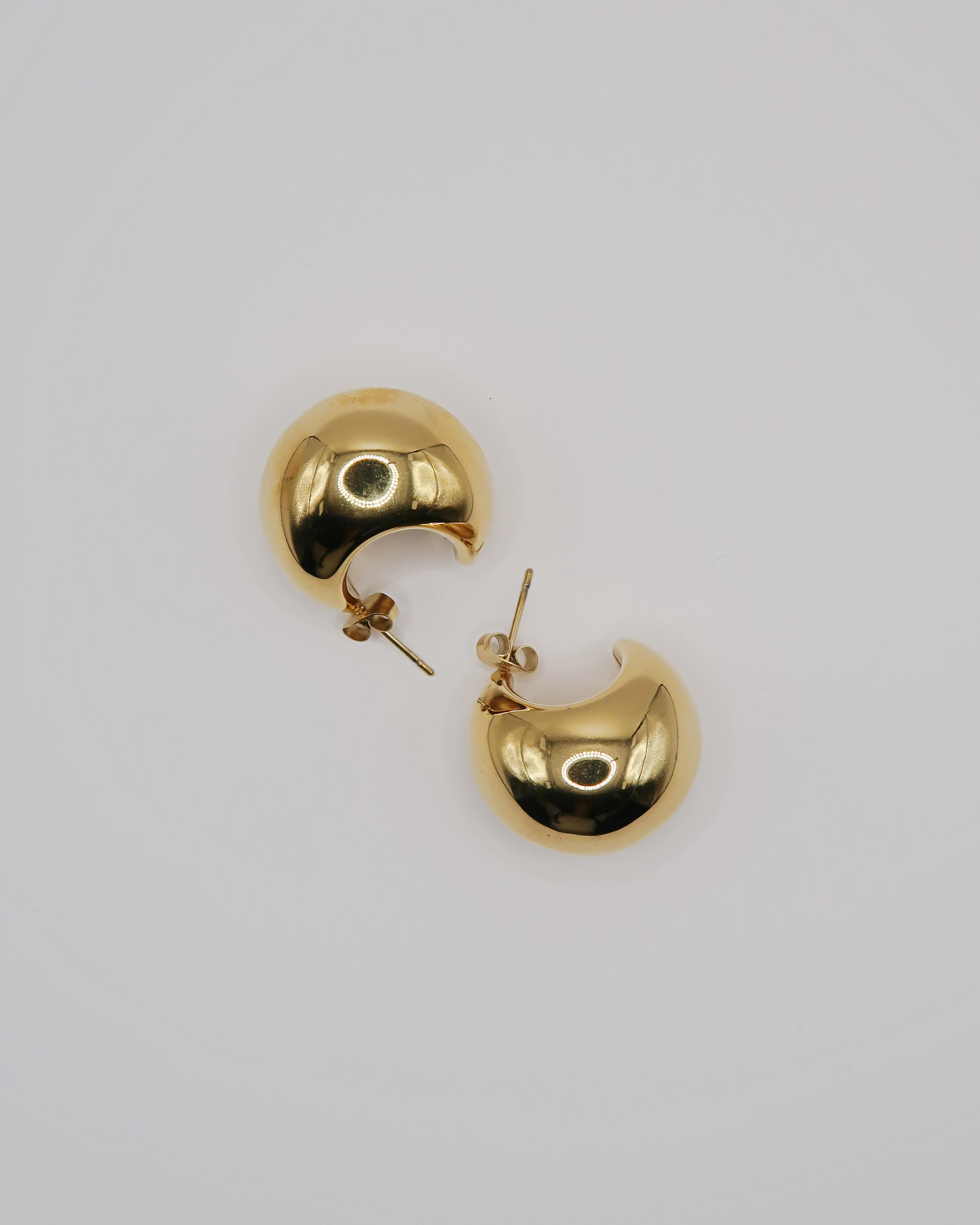 Humbleworks Kelly Half Moon Earrings - Gold