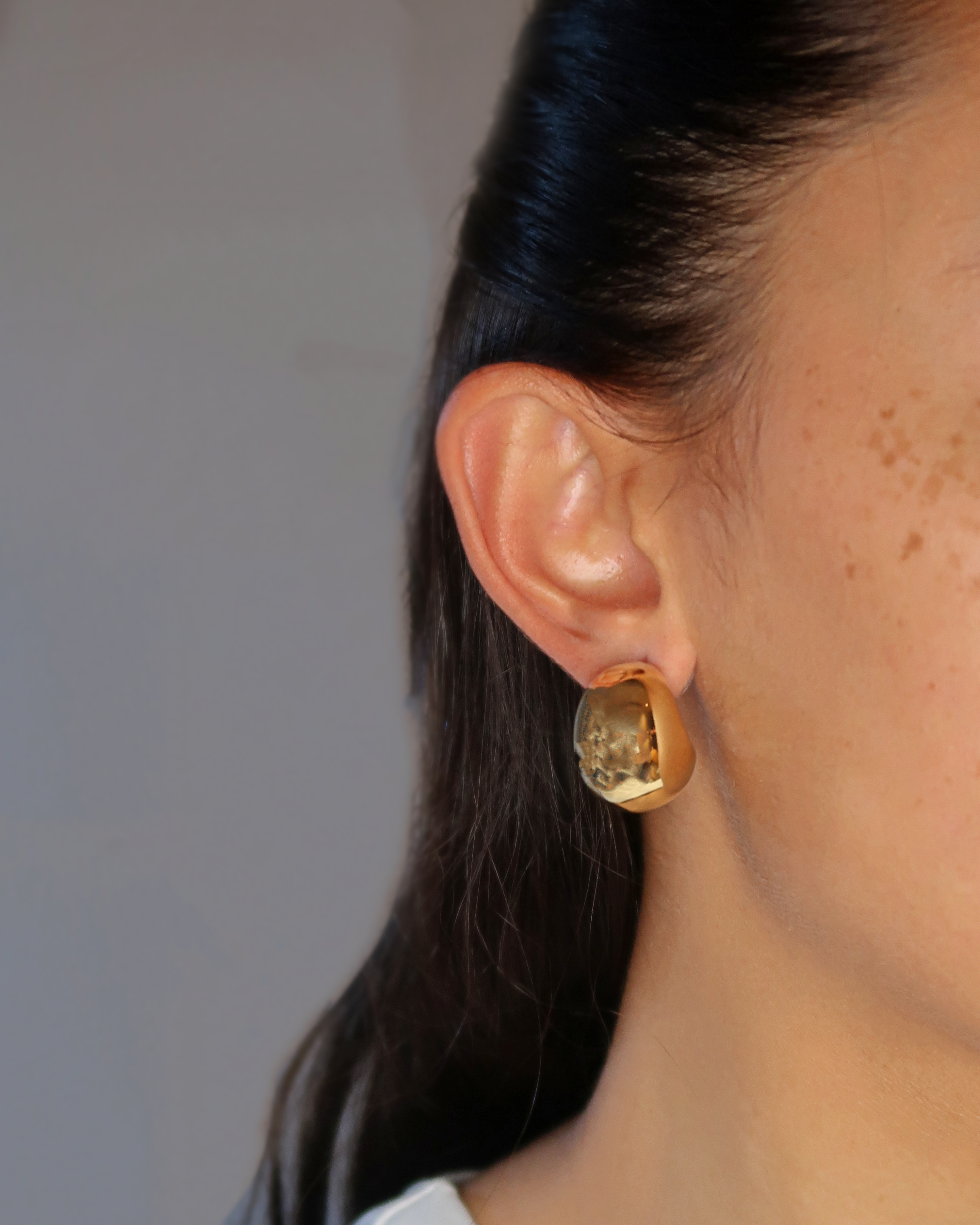 Humbleworks Kelly Half Moon Earrings - Gold