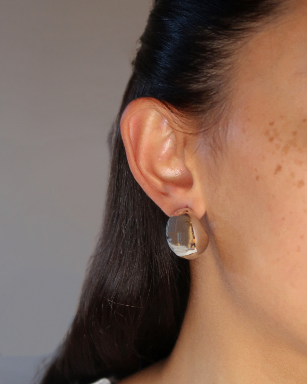 Humbleworks Kelly Half Moon Earrings - Silver