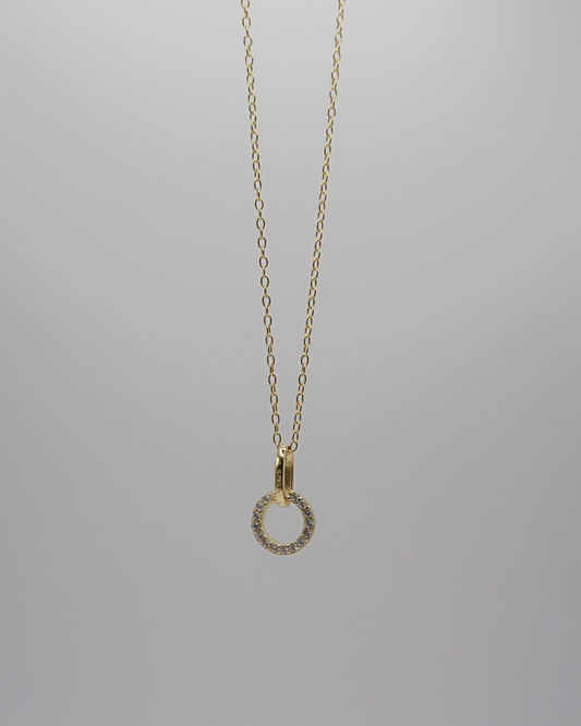 Humbleworks Marylin Circle Zircon Necklace - Gold