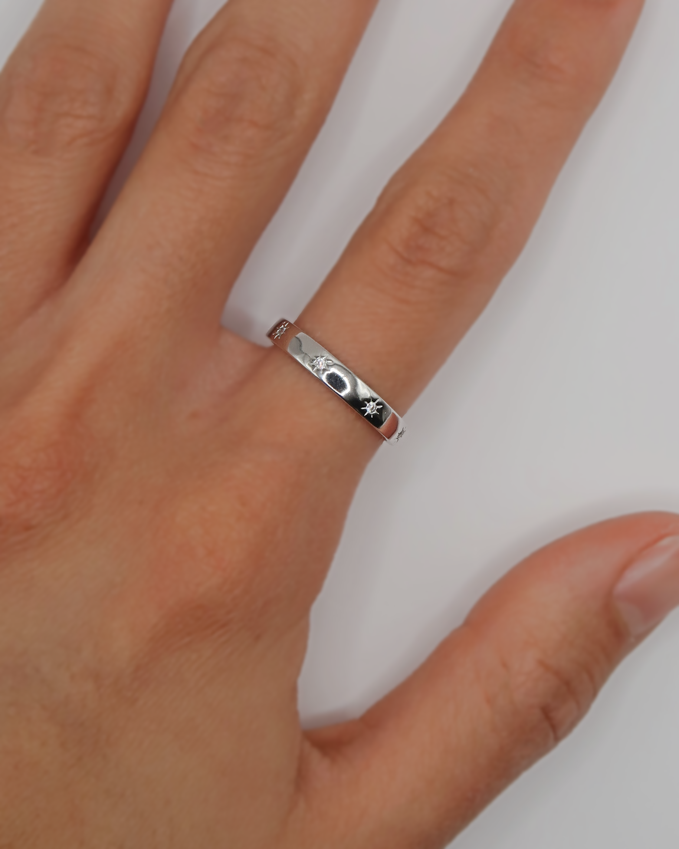 Humbleworks Piaf Star Stone Ring - Silver