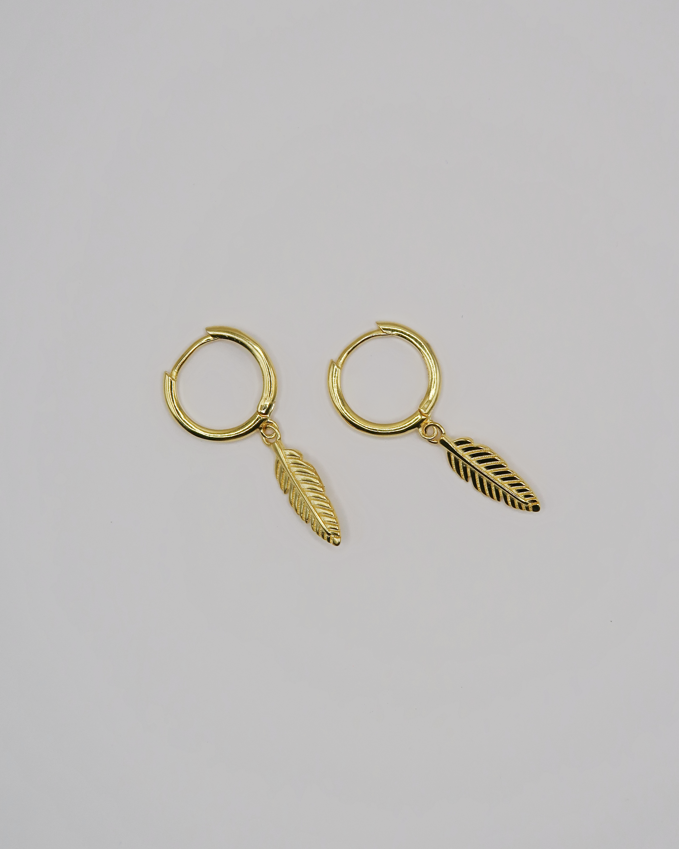 Humbleworks Portman Feather Earrings - Gold