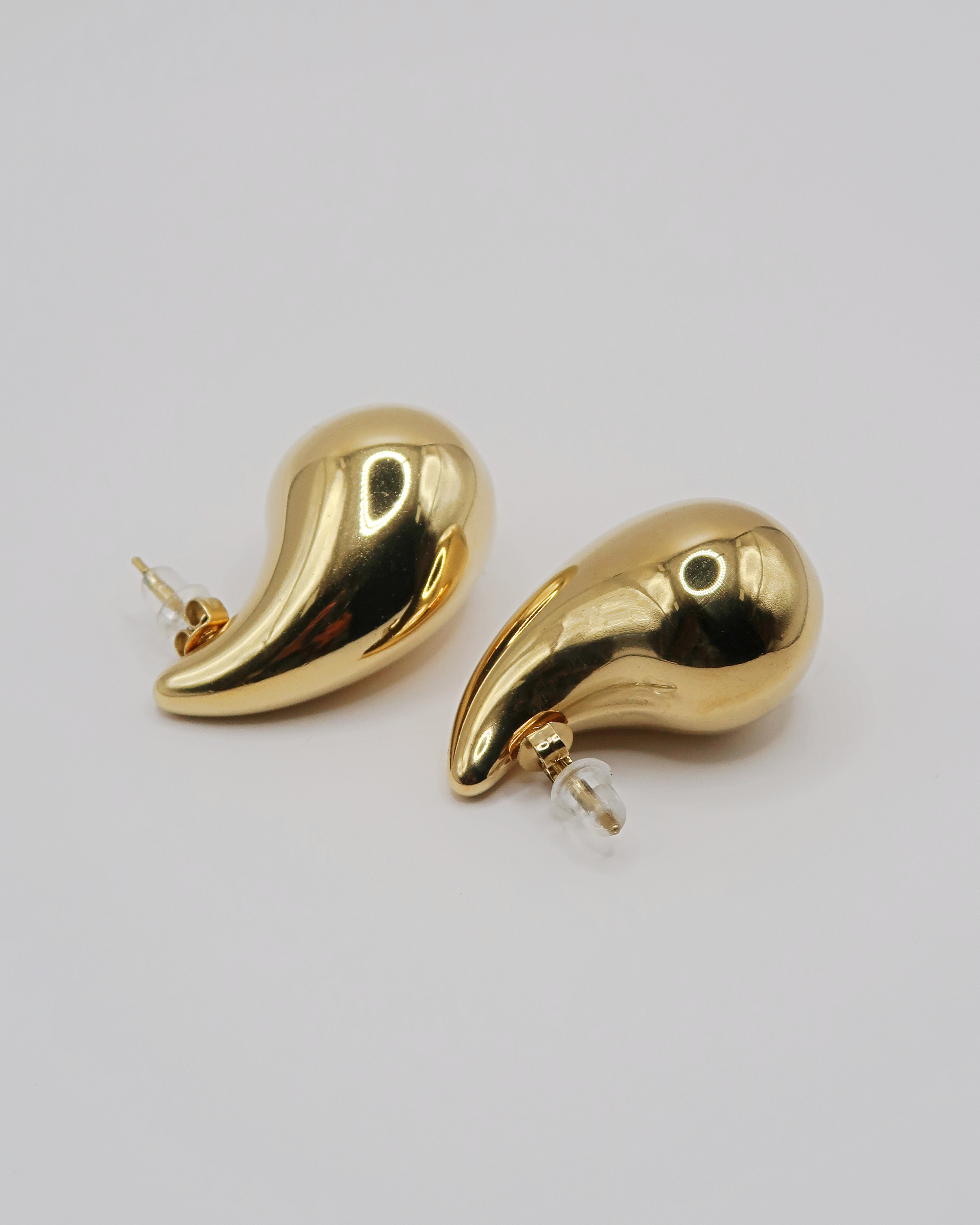 Humbleworks Rogers Large Tear Drop Earrings - Gold