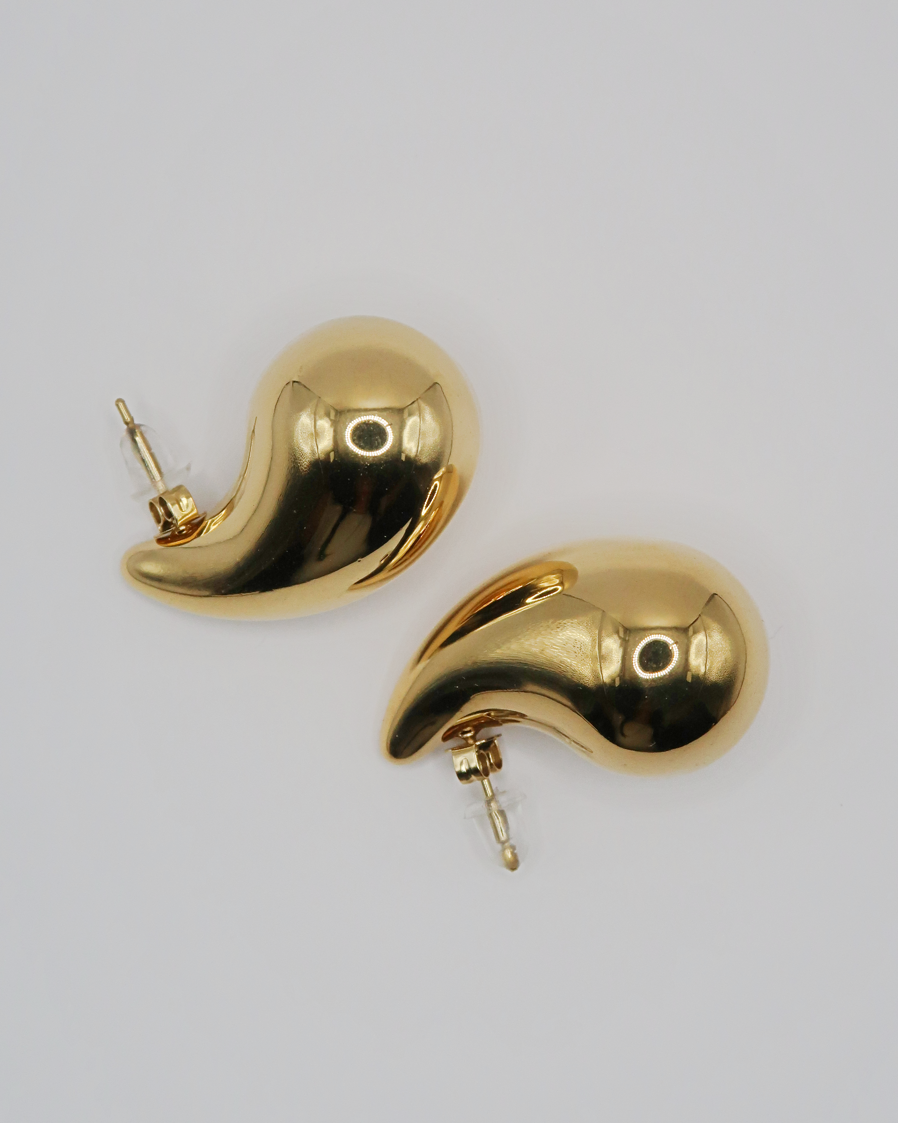 Humbleworks Rogers Large Tear Drop Earrings - Gold