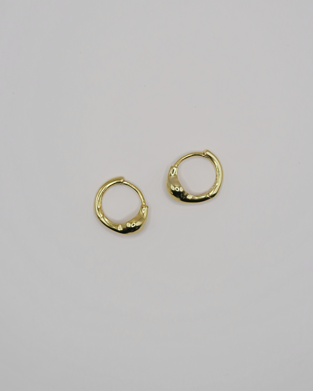 Humbleworks Stone Huggie Earrings - Gold