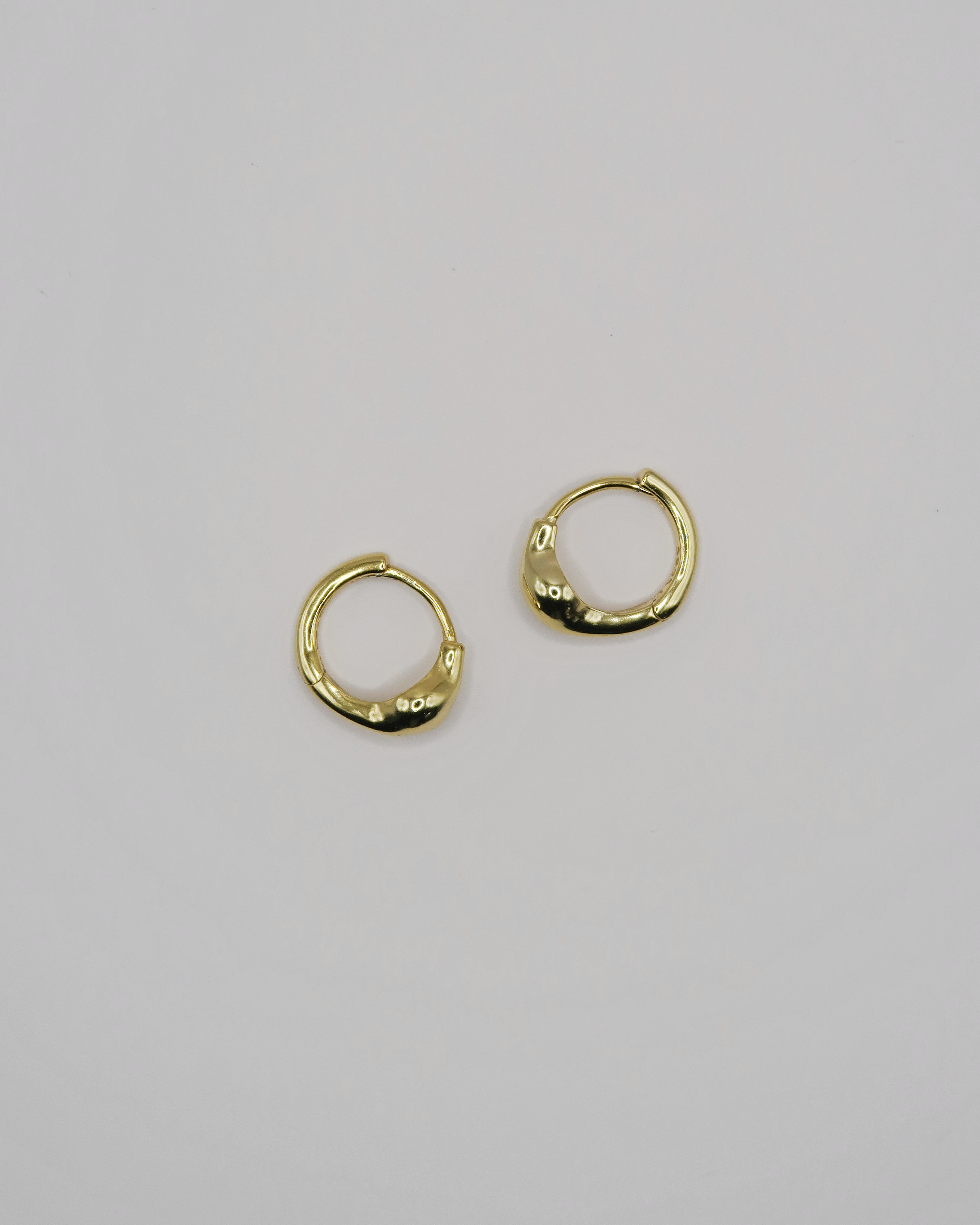 Humbleworks Stone Huggie Earrings - Gold