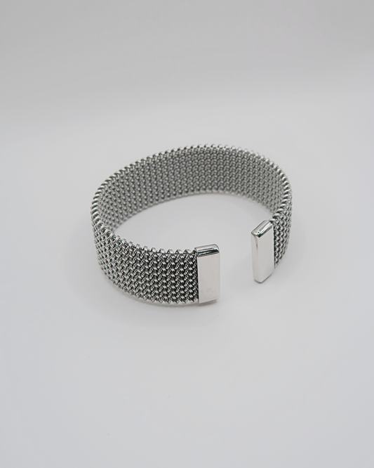 Humbleworks Streisand Open Weave Bracelet - Silver