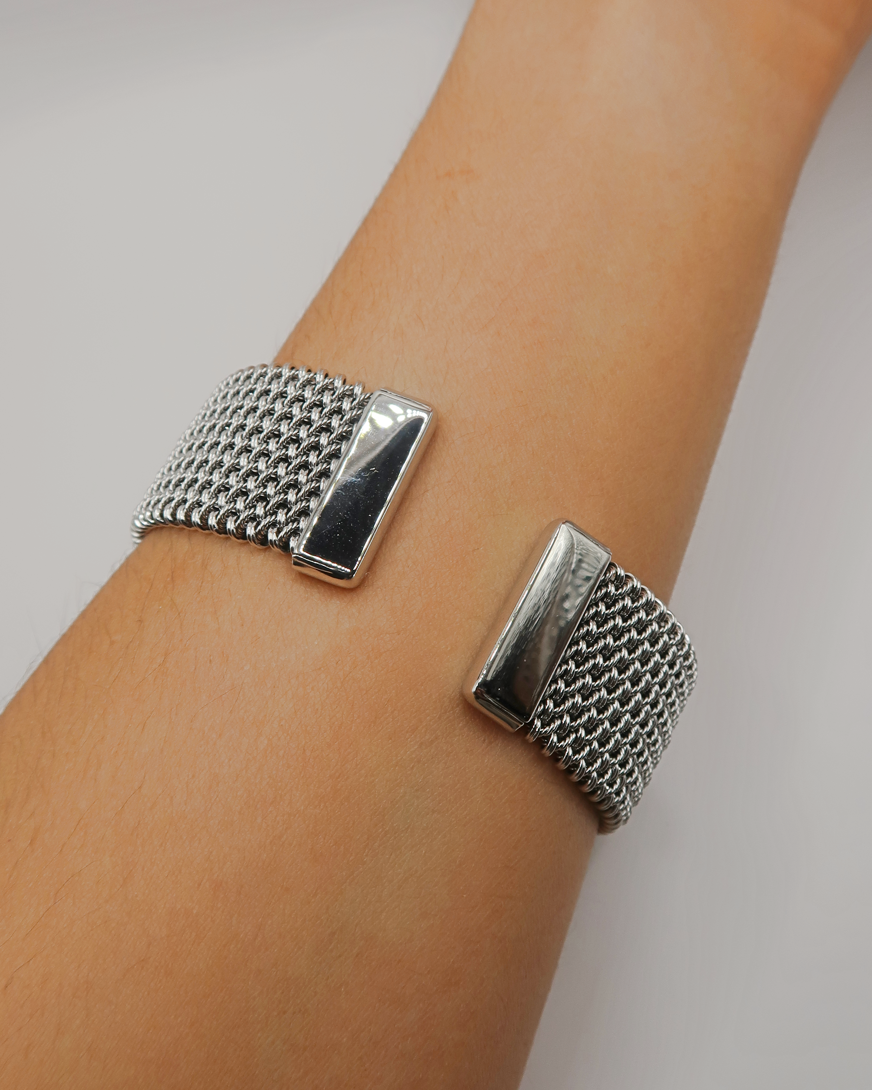 Humbleworks Streisand Open Weave Bracelet - Silver