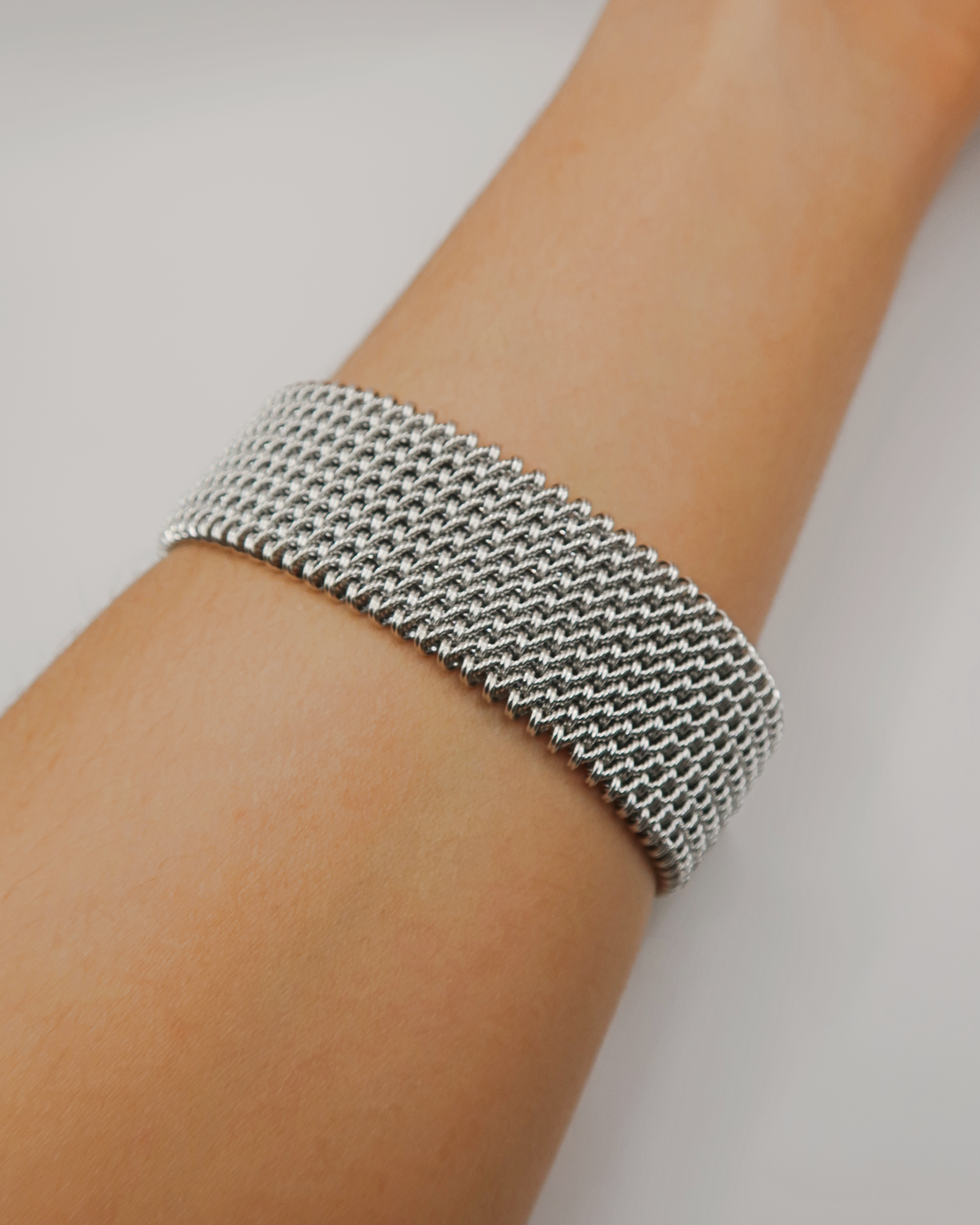 Humbleworks Streisand Open Weave Bracelet - Silver