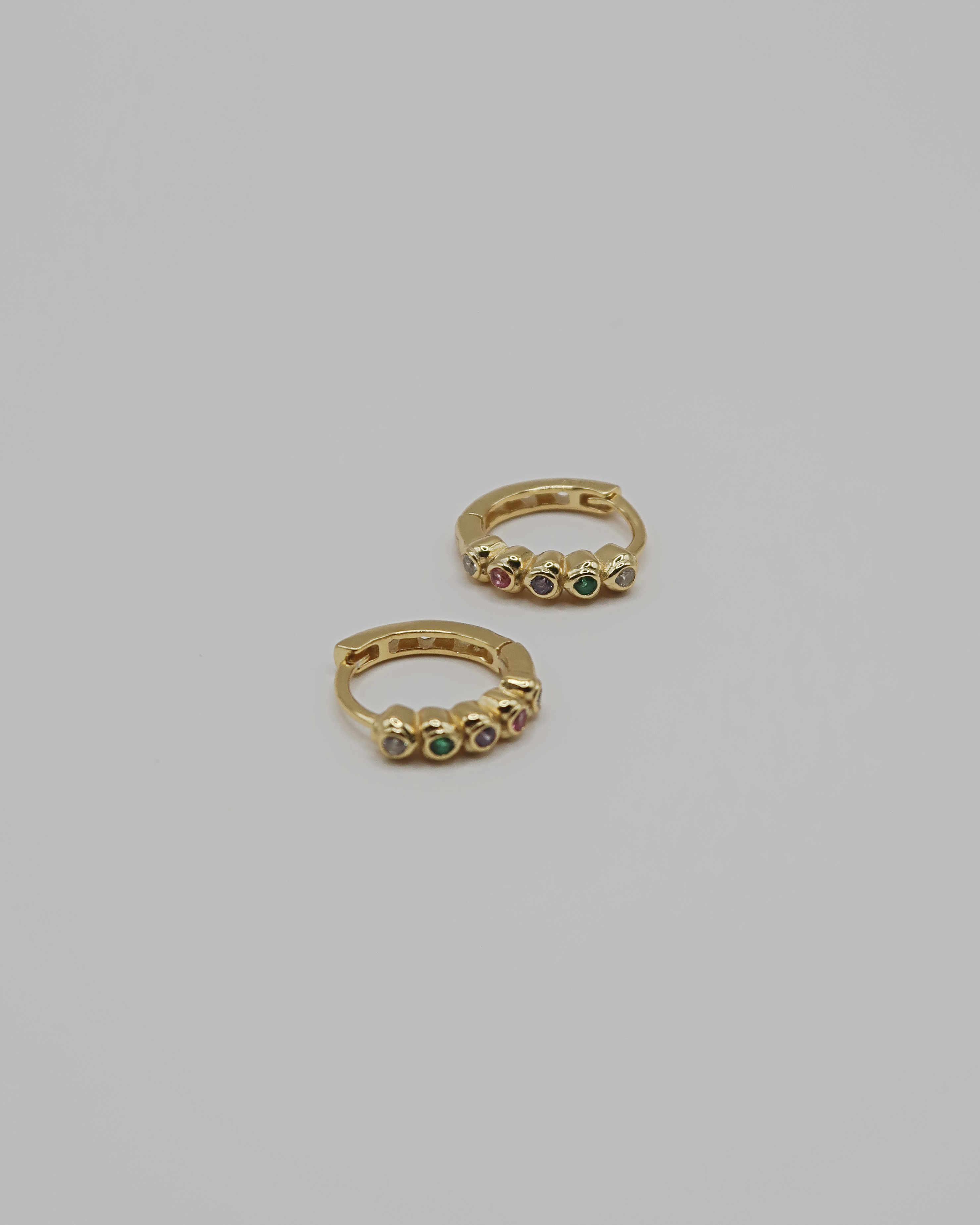 Humbleworks Tautou Love Heart Hoops Earrings - Gold