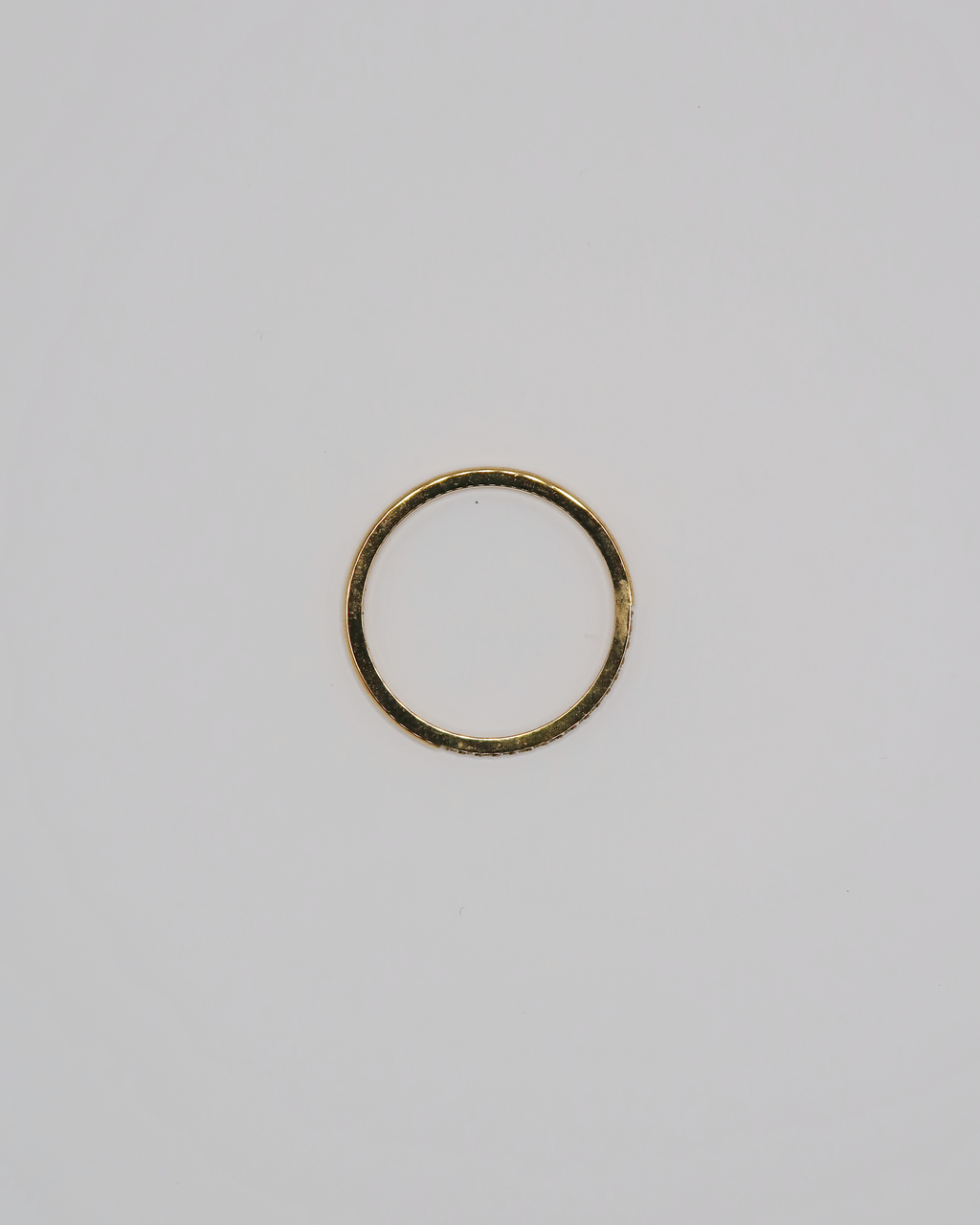 Humbleworks Tautou Thin Cubic Zirconia Ring - Gold