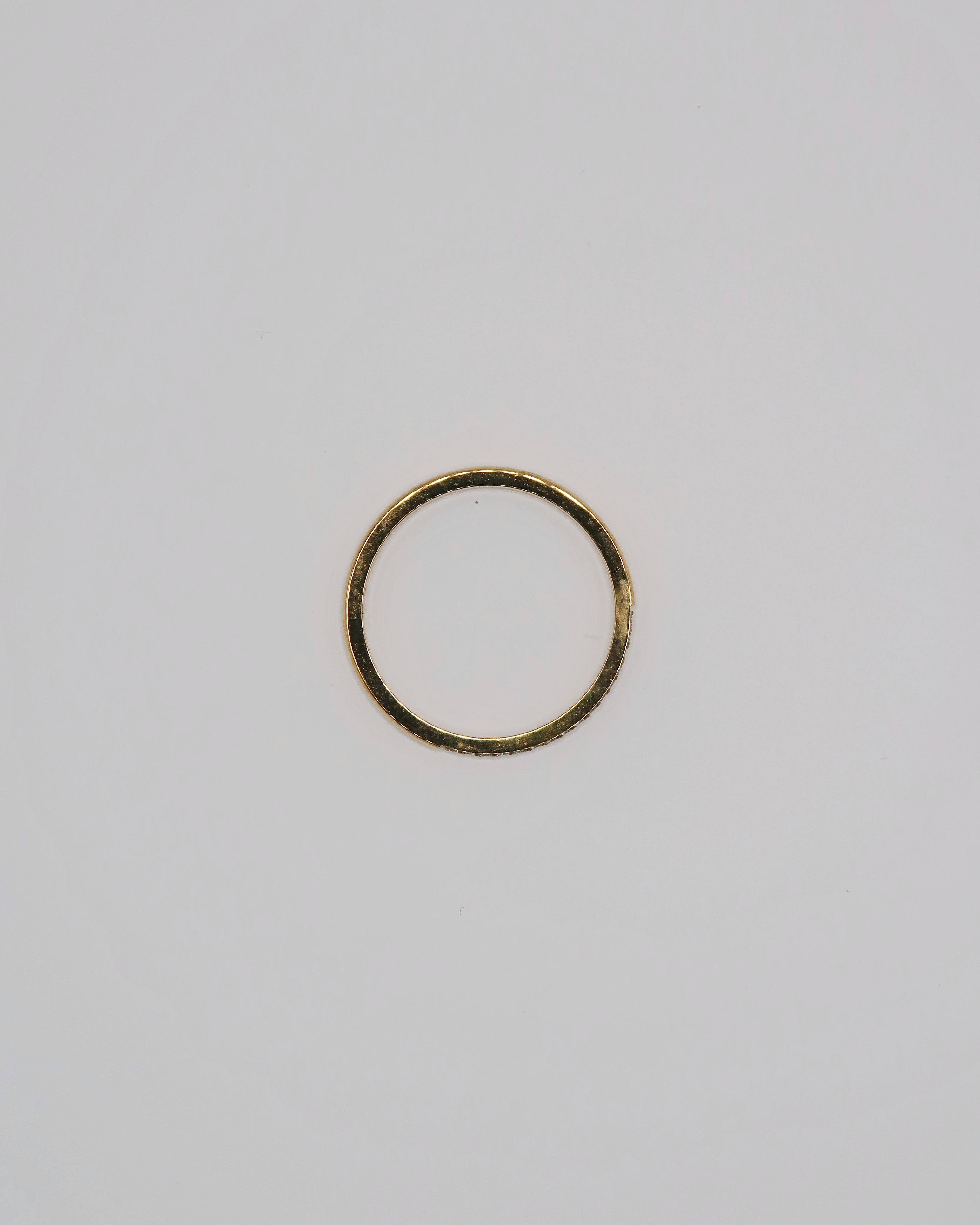 Humbleworks Tautou Thin Cubic Zirconia Ring - Gold